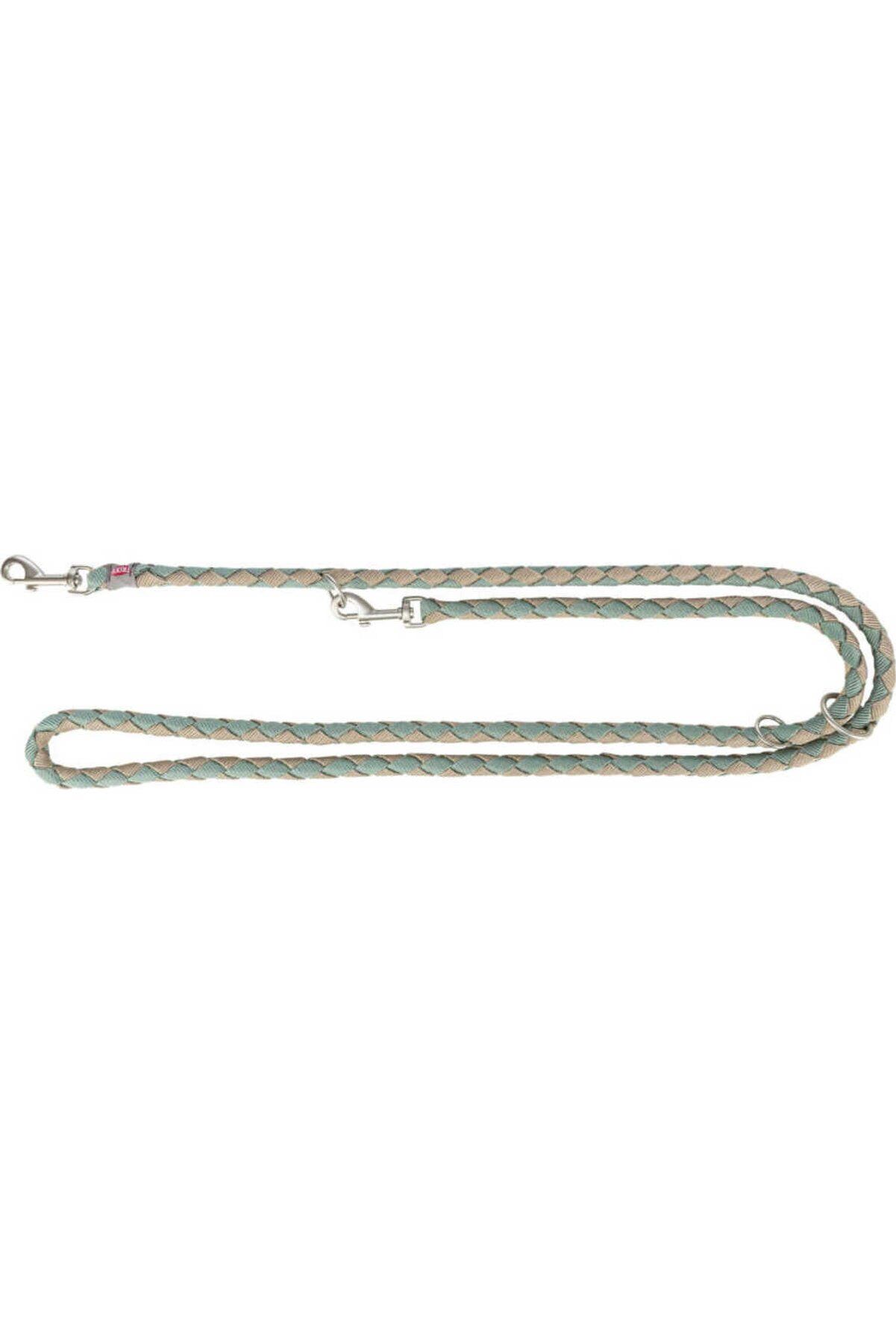 Trixie Cavo Ayarlanabilir Köpek Gezdirme Kayışı S–M 2 m / 12 mm Adaçayı Yeşili / Kum Beji