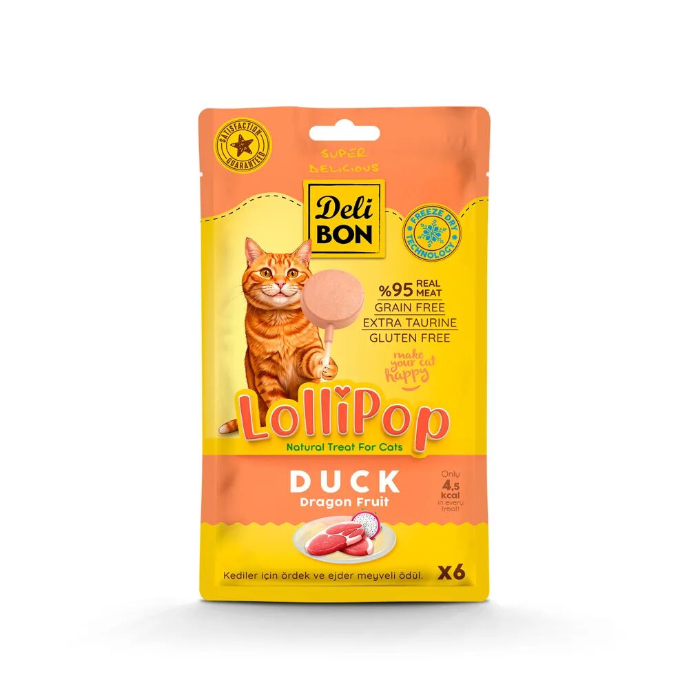 Delibon Lolipop Kedi Ödül Maması 6 Adet Ördekli