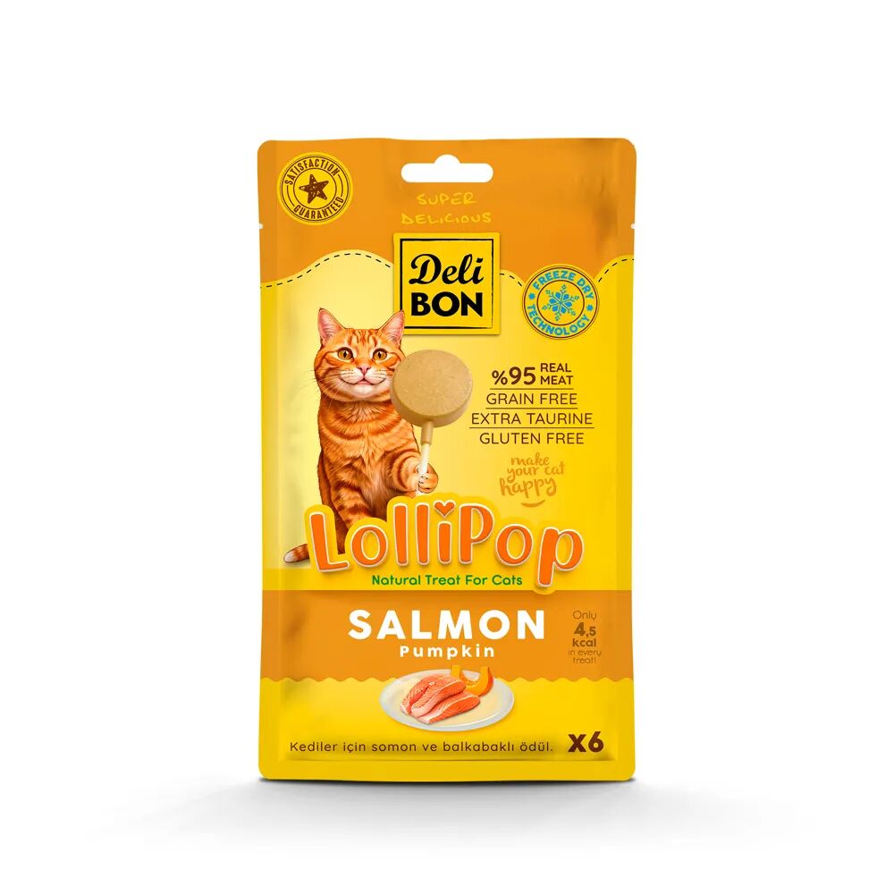 Delibon Lolipop Kedi Ödül Maması 6 Adet Somonlu