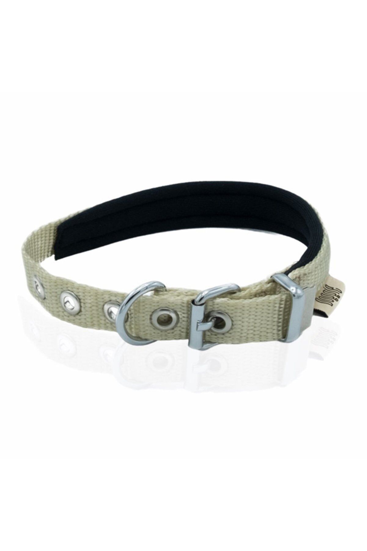 Doggie Dokuma Köpek Boyun Tasması Haki - 1.5x25-30 cm