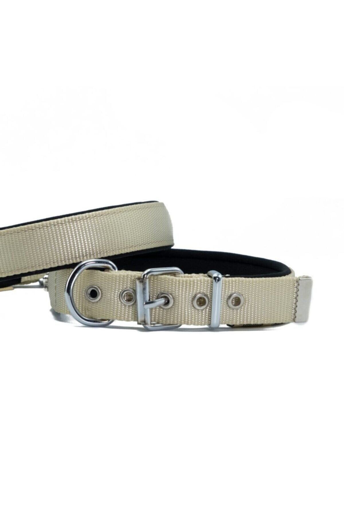 Doggie Dokuma Köpek Boyun Tasması Haki - 2.5x37-45 cm