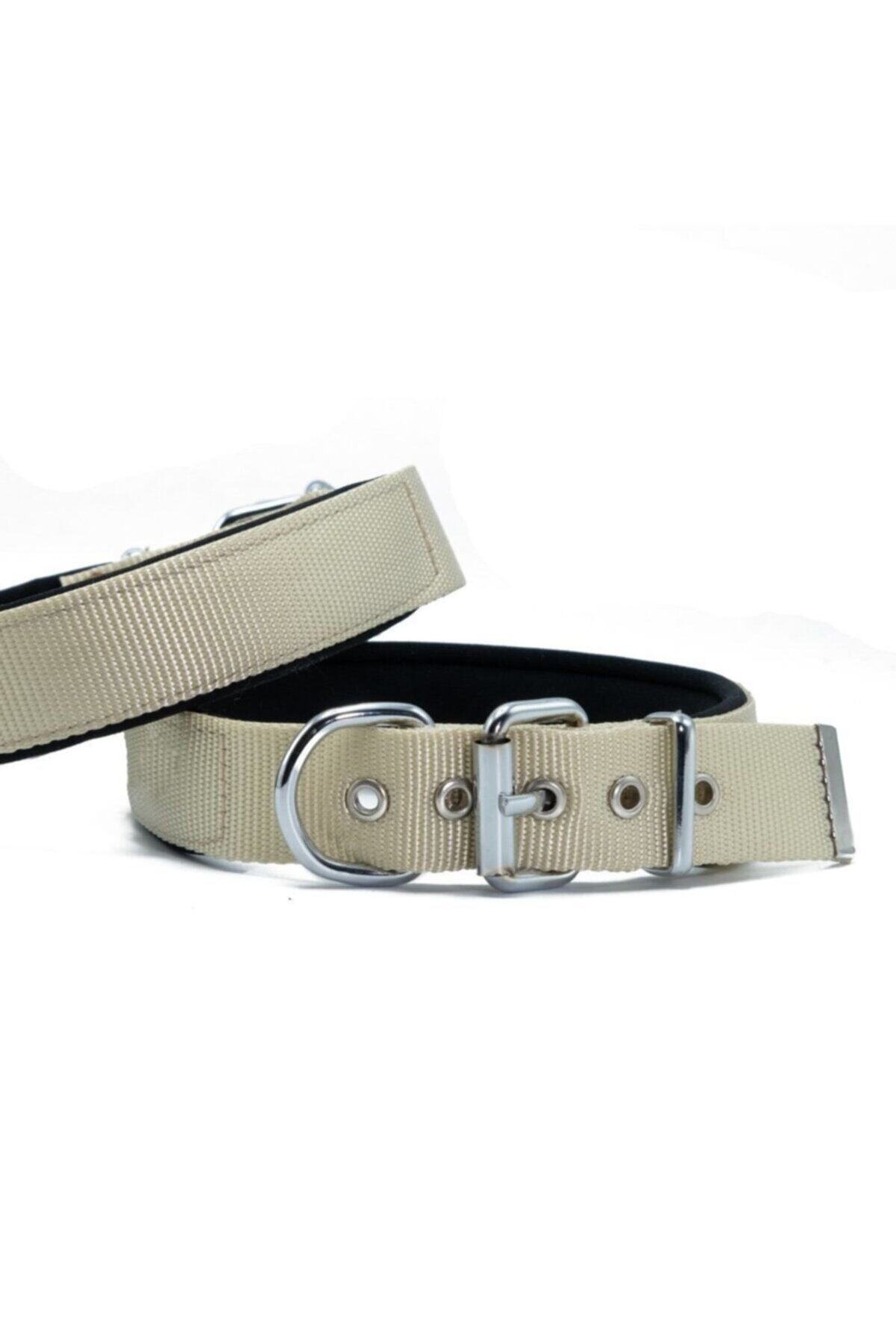 Doggie Dokuma Köpek Boyun Tasması Haki - 3x47-55 cm