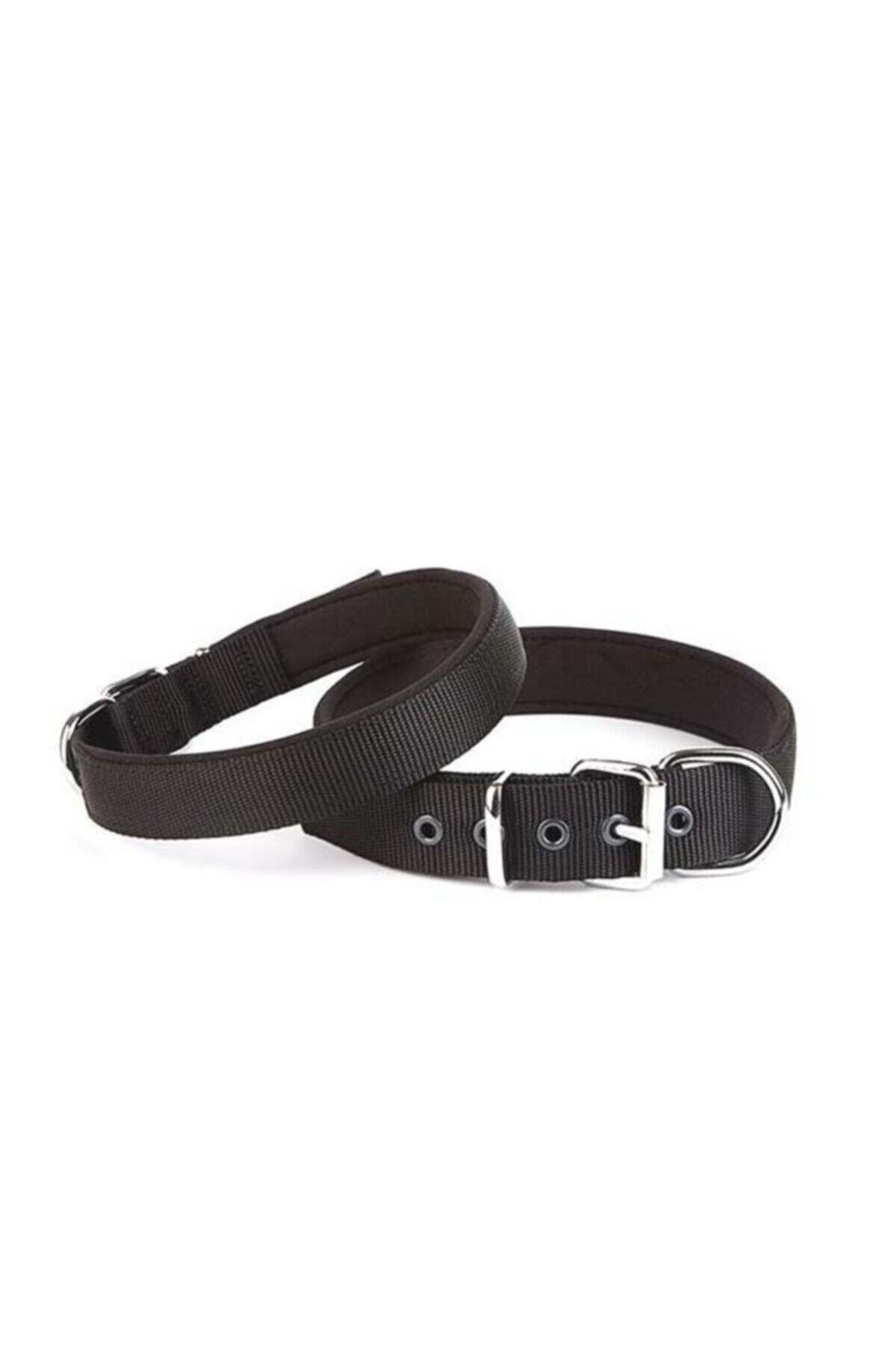 Doggie Dokuma Köpek Boyun Tasması Siyah - 3x42-50 cm