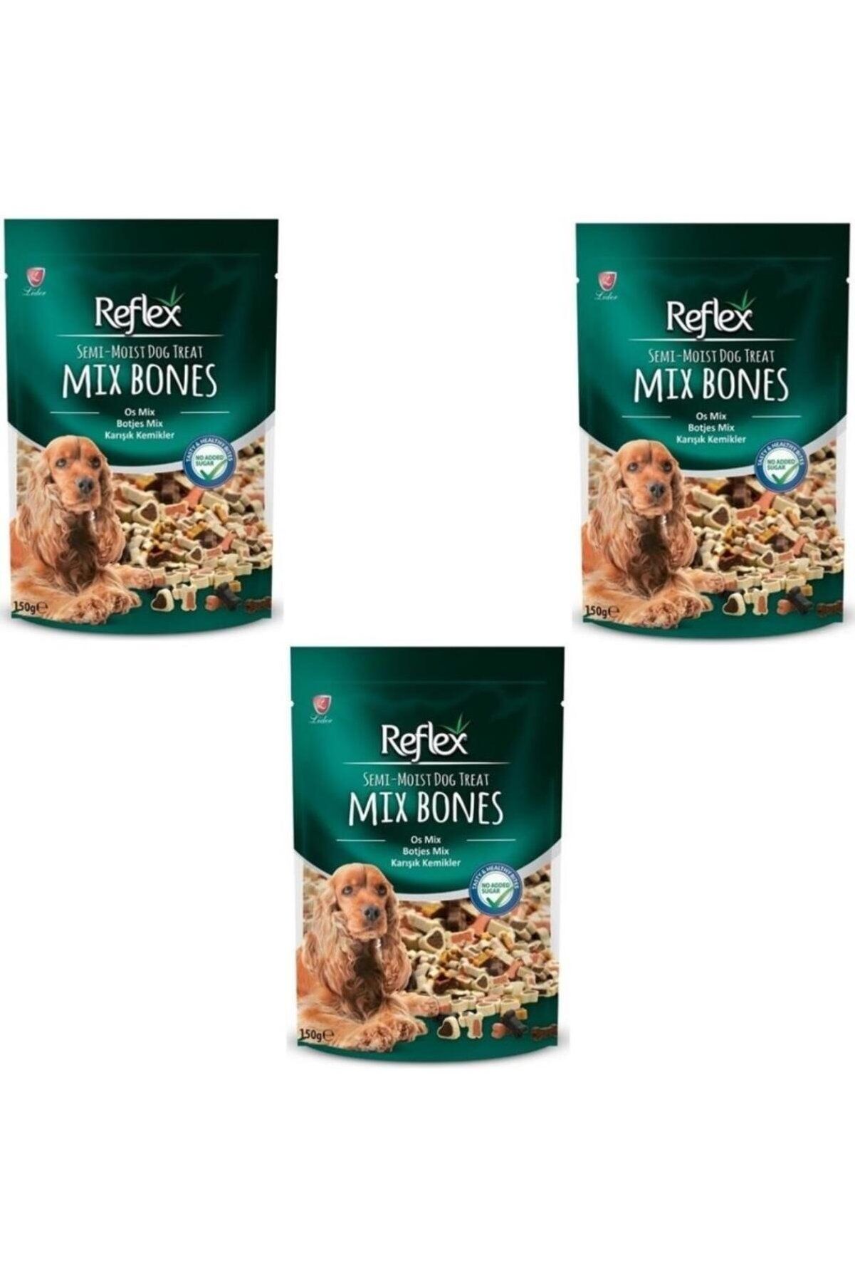 Reflex Semi-Moist Karışık Kemikler Yarı Yumuşak Köpek Ödül Maması 150 g Standart Kemik