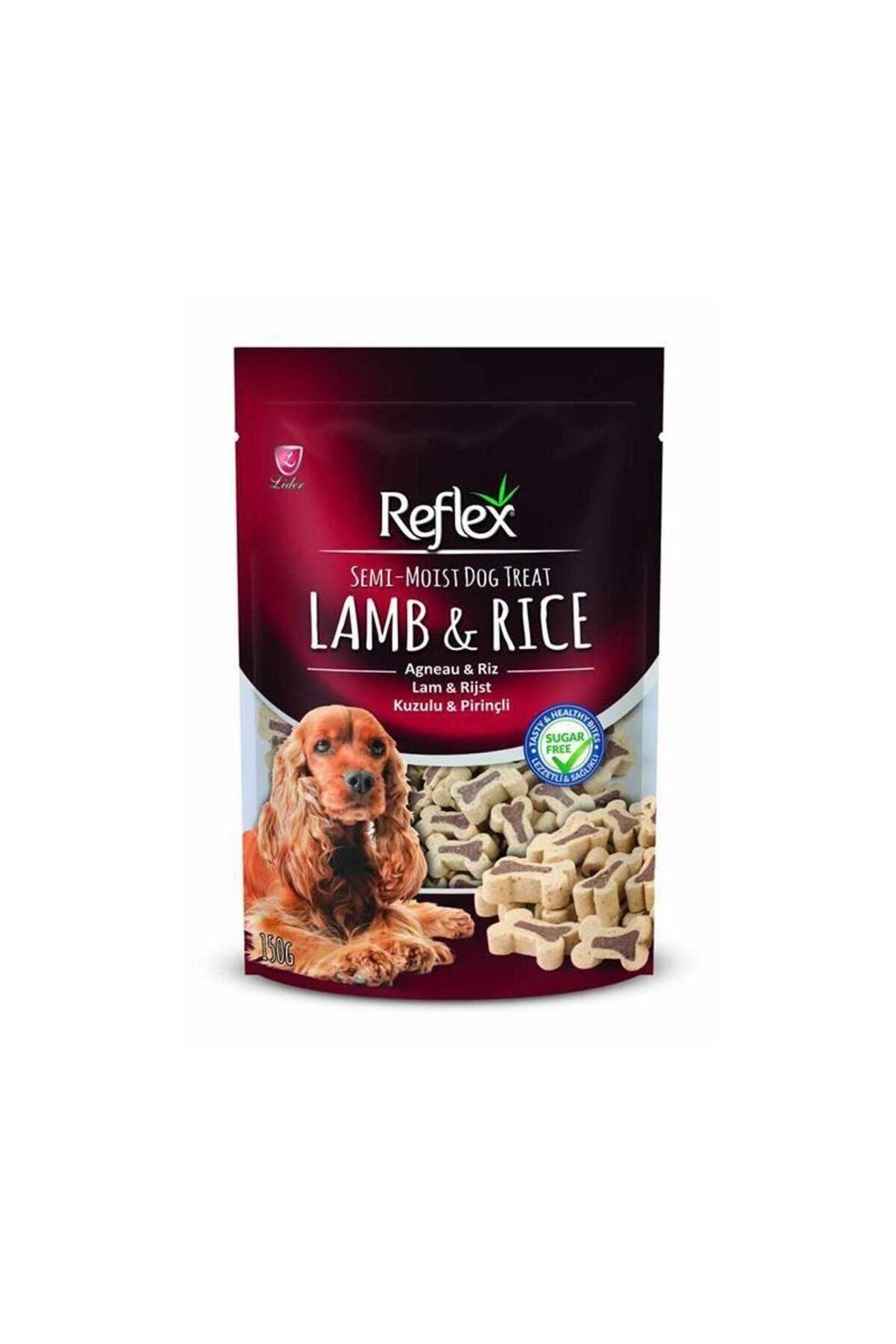 Reflex Semi-Moist Kuzulu ve Pirinçli Yarı Yumuşak Köpek Ödül Maması 150 g Klasik Boy