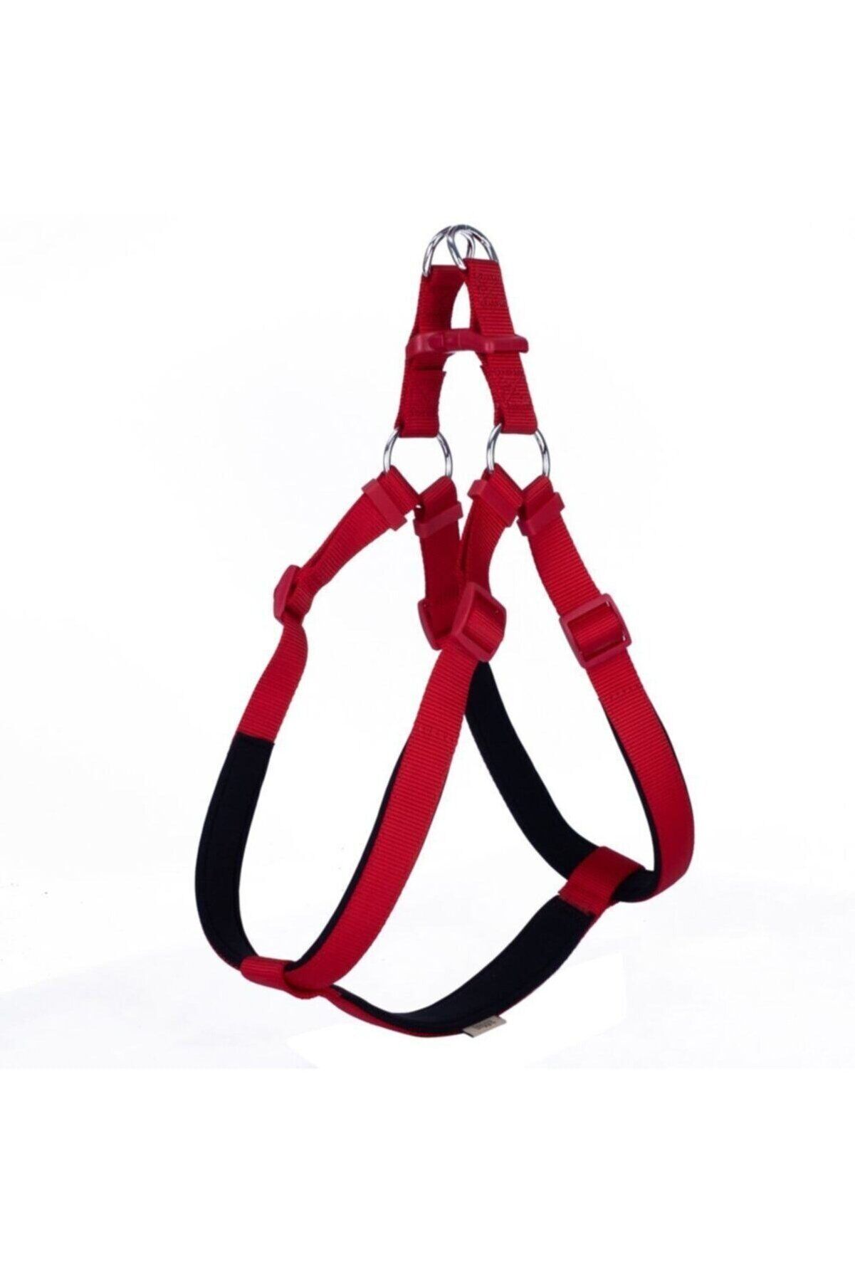 Doggie Ronin Dokuma Köpek Göğüs Tasması Kırmızı - 2XL 70-80 cm