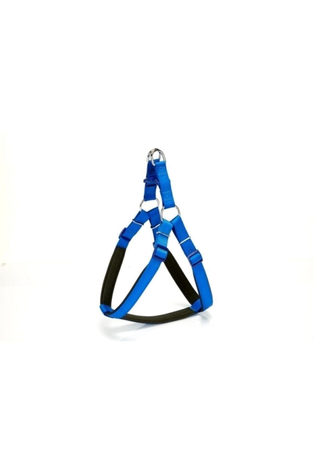 Doggie Ronin Dokuma Köpek Göğüs Tasması Mavi - L 55-65 cm