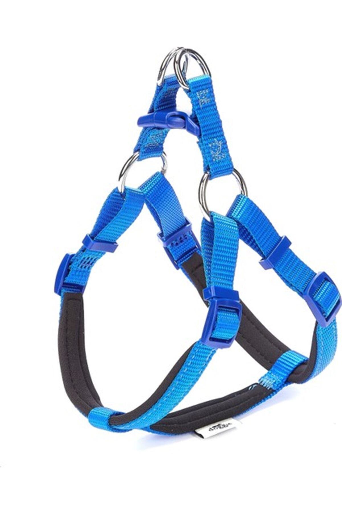 Doggie Ronin Dokuma Köpek Göğüs Tasması Mavi - XS 35-45 cm