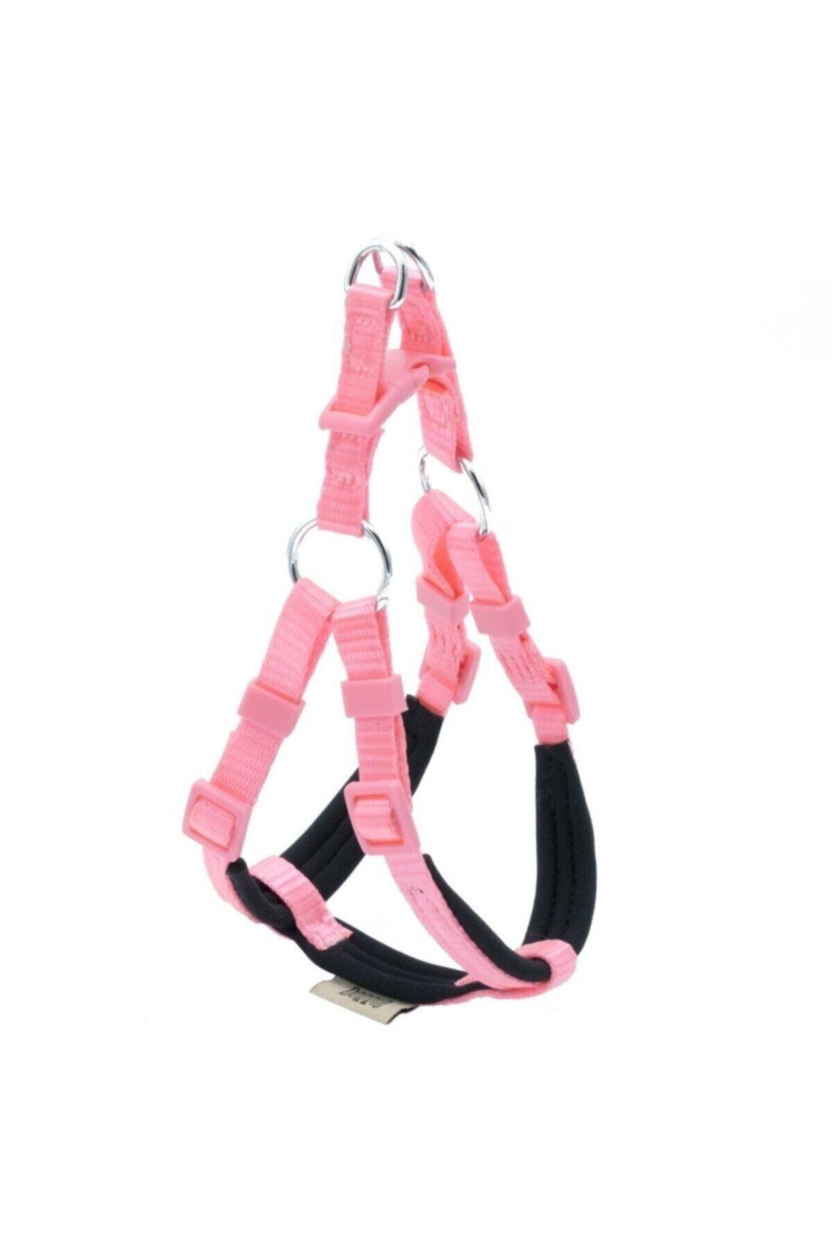 Doggie Ronin Dokuma Köpek Göğüs Tasması Pembe - 2XS 30-35 cm