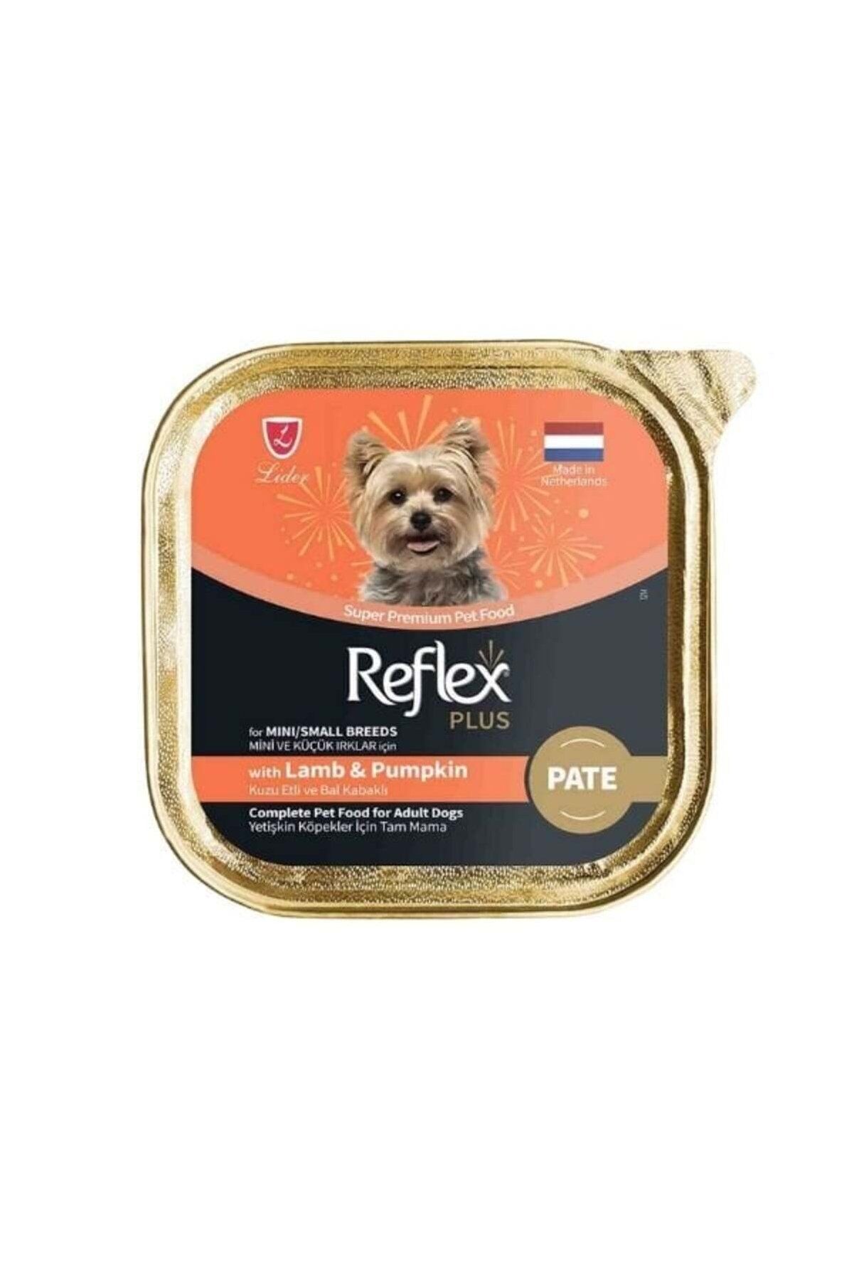 Reflex Plus Mini ve Küçük Irk Yetişkin Köpek Yaş Maması 85 g Kuzu Etli ve Bal Kabaklı - Pate