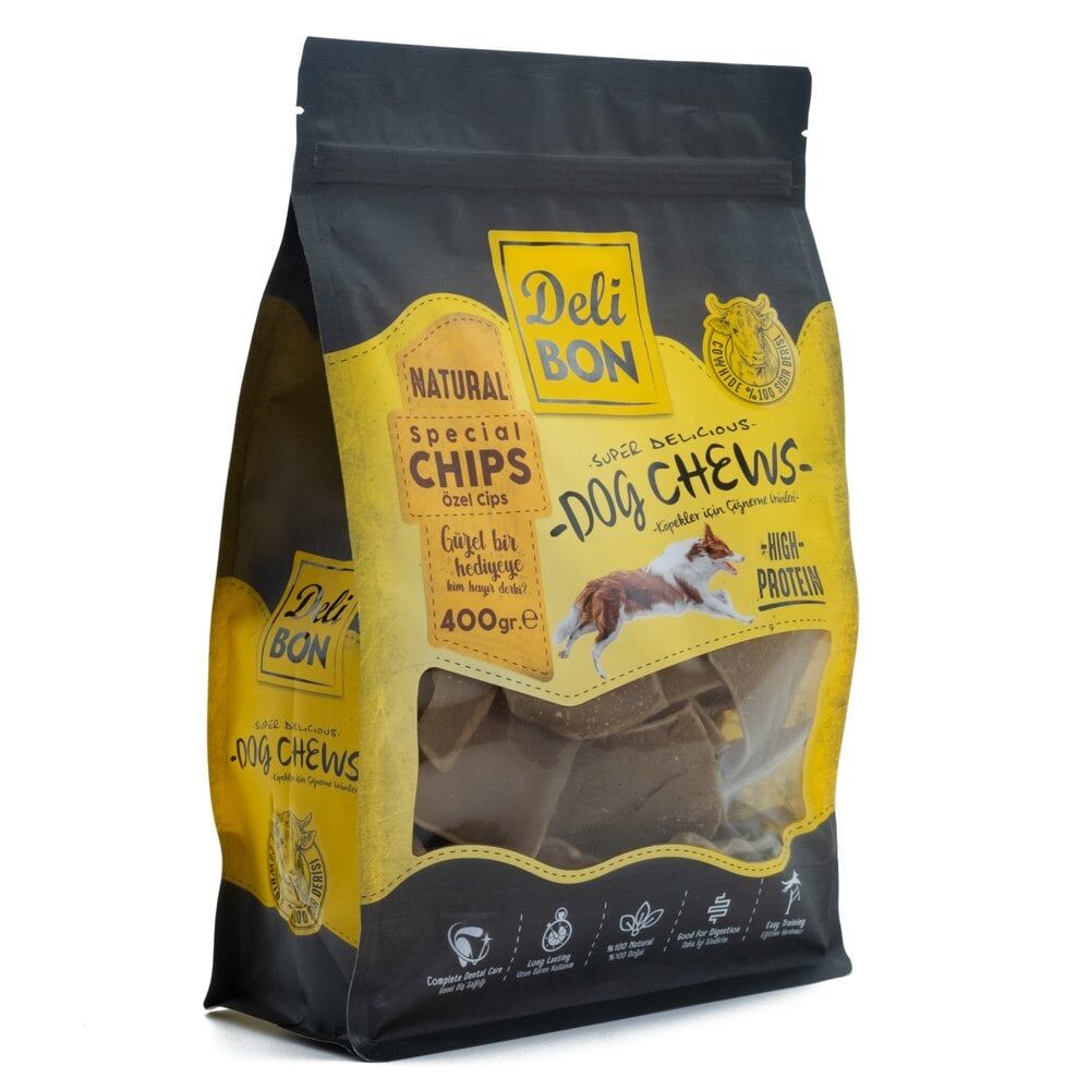 Delibon Special Cips Deri Cips Köpek Ödül Maması 400 g Naturel