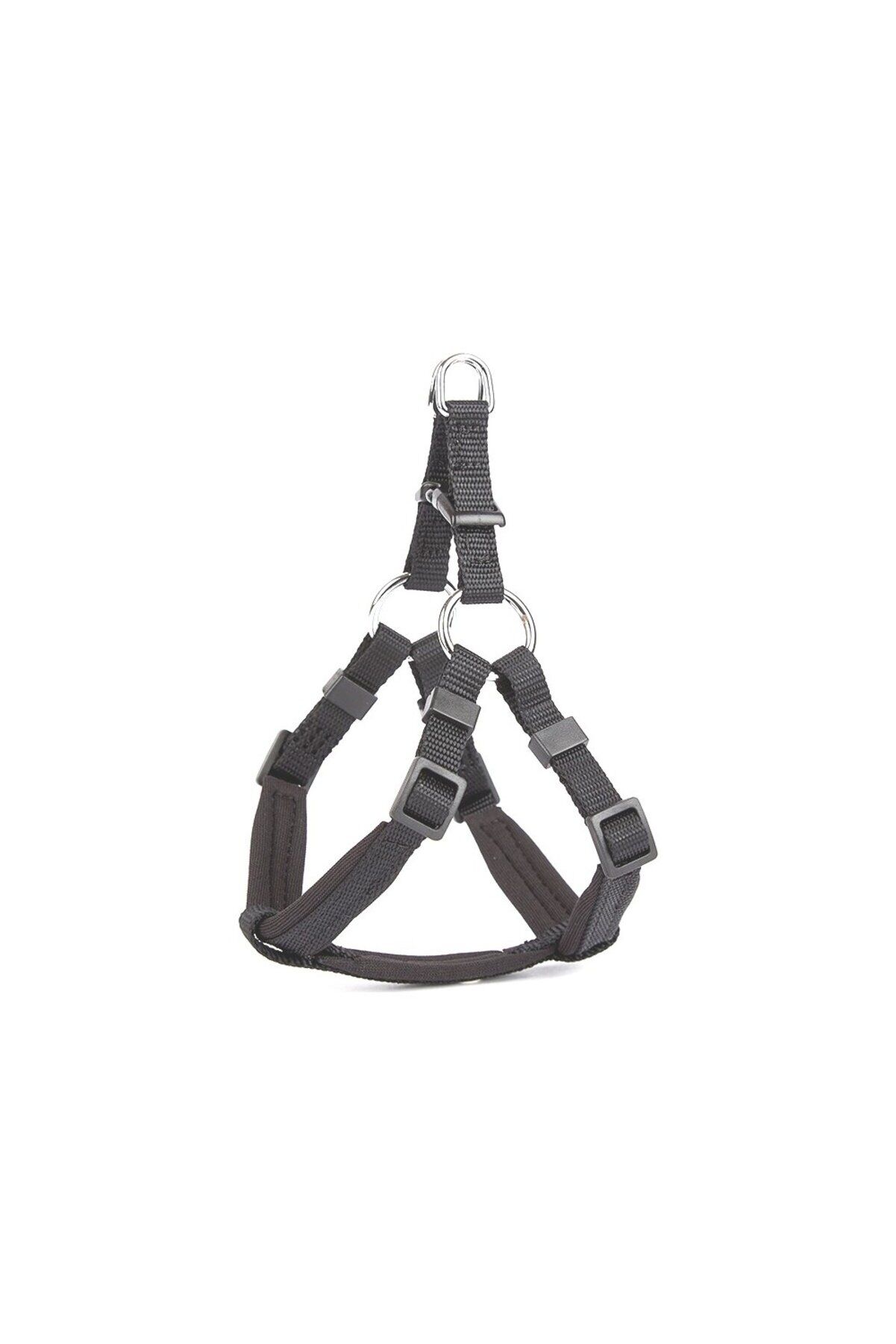 Doggie Ronin Dokuma Köpek Göğüs Tasması Siyah - 3XL 75-85 cm
