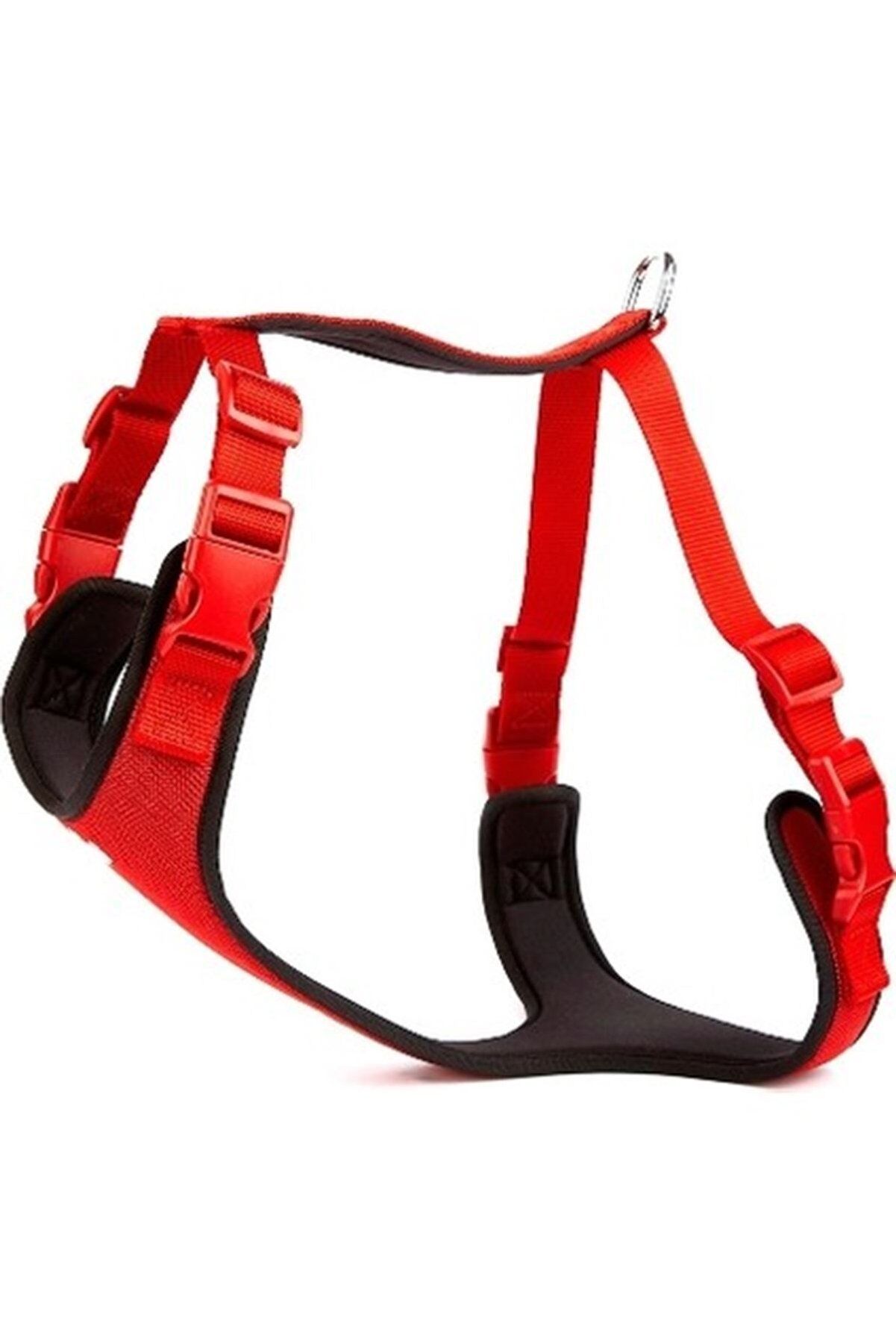Doggie Yumuşak Dolgulu Köpek Göğüs Tasması Kırmızı - 2XL 70-80 cm