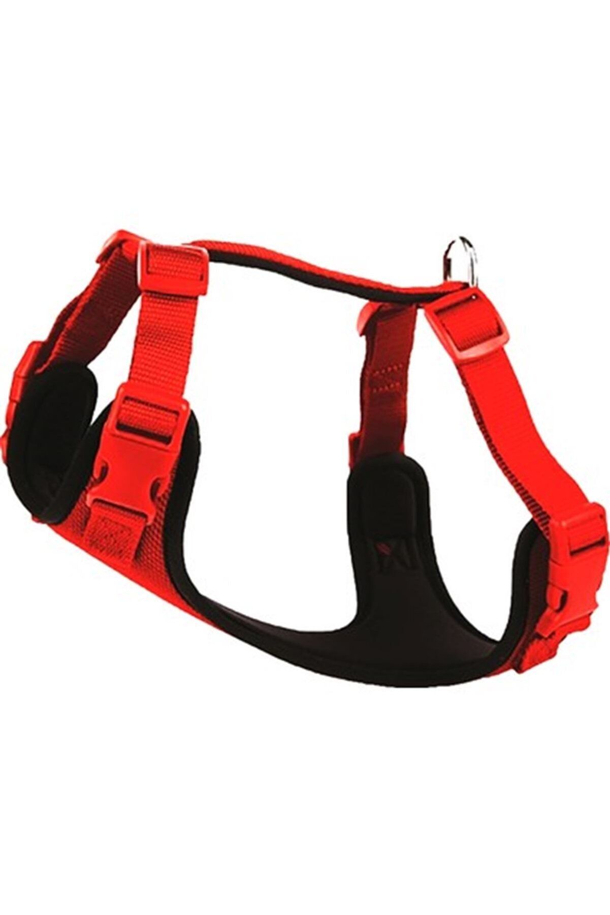 Doggie Yumuşak Dolgulu Köpek Göğüs Tasması Kırmızı - L 55-65 cm