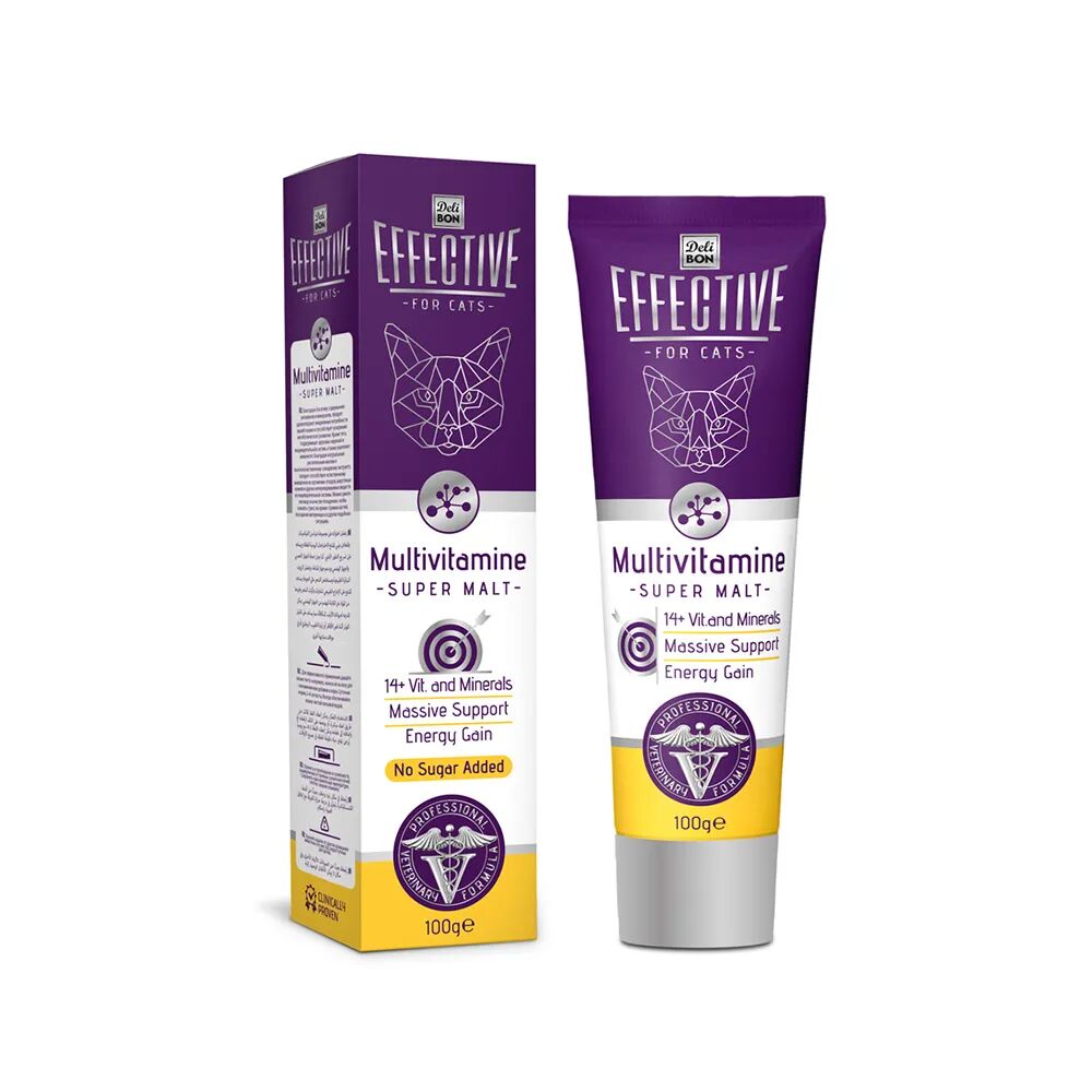 Delibon Effective Malt Kedi Macunu 100 g Multivitamin