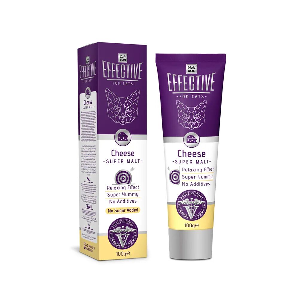 Delibon Effective Malt Kedi Macunu 100 g Peynirli
