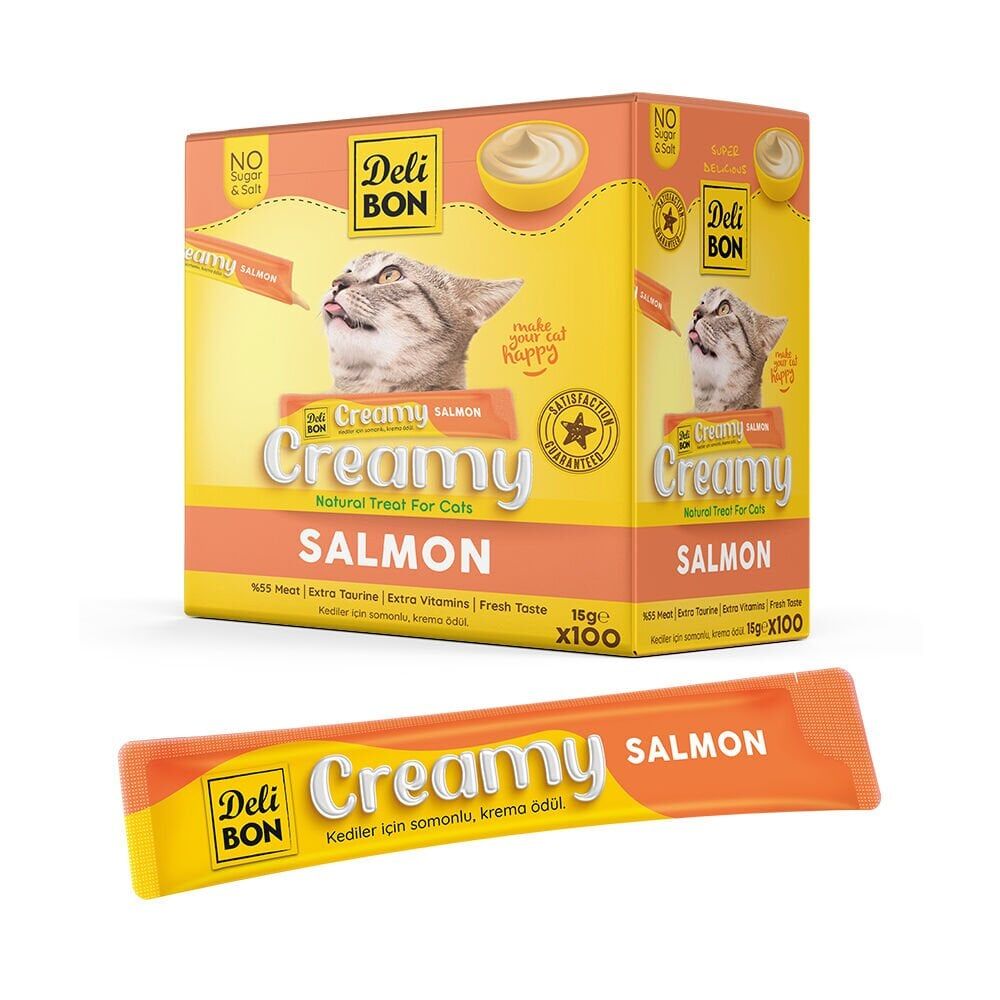 Delibon Krema Kedi Ödül Maması 15 g 1 Adet Somonlu