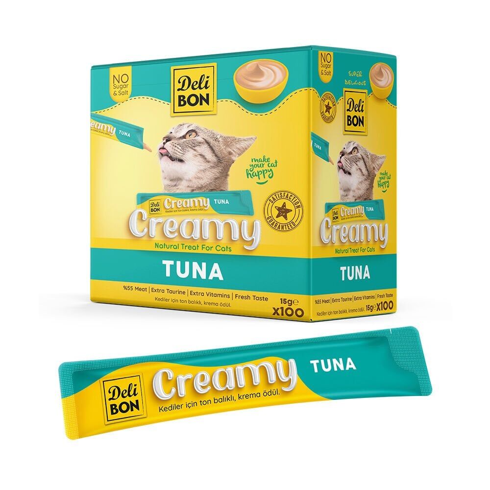 Delibon Krema Kedi Ödül Maması 15 g 1 Adet Ton Balıklı