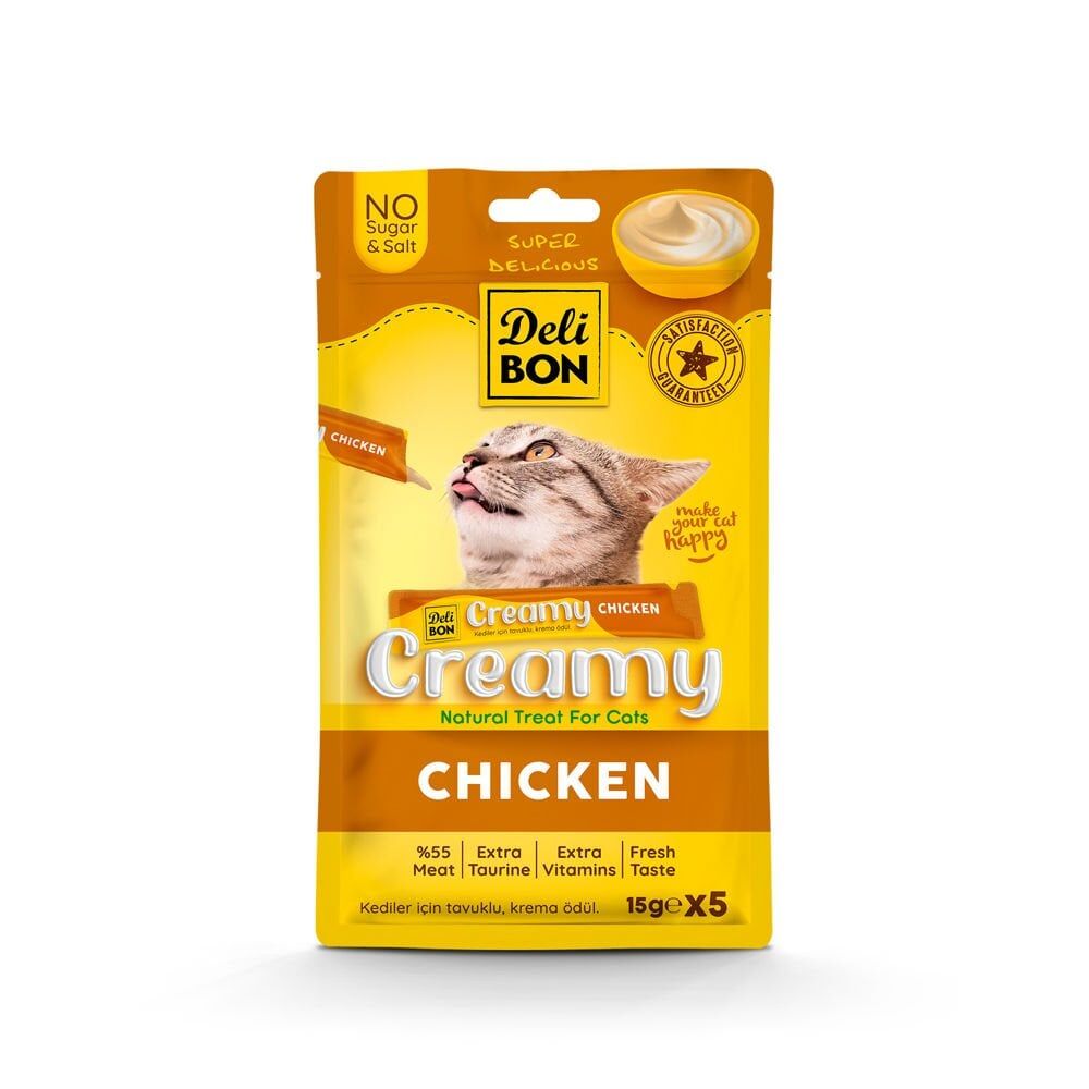 Delibon Krema Kedi Ödül Maması 15 g 5 Adet Tavuklu