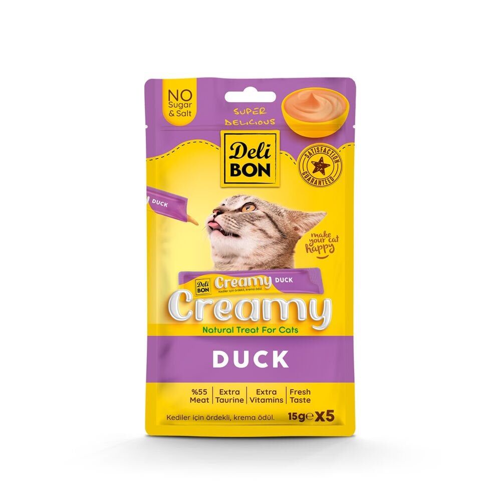 Delibon Krema Kedi Ödül Maması 15 g 5 Adet Ördekli