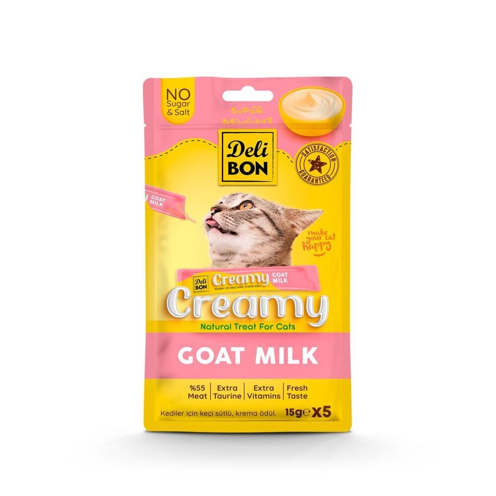 Delibon Krema Kedi Ödül Maması 15 g 5 Adet Keçi Sütlü
