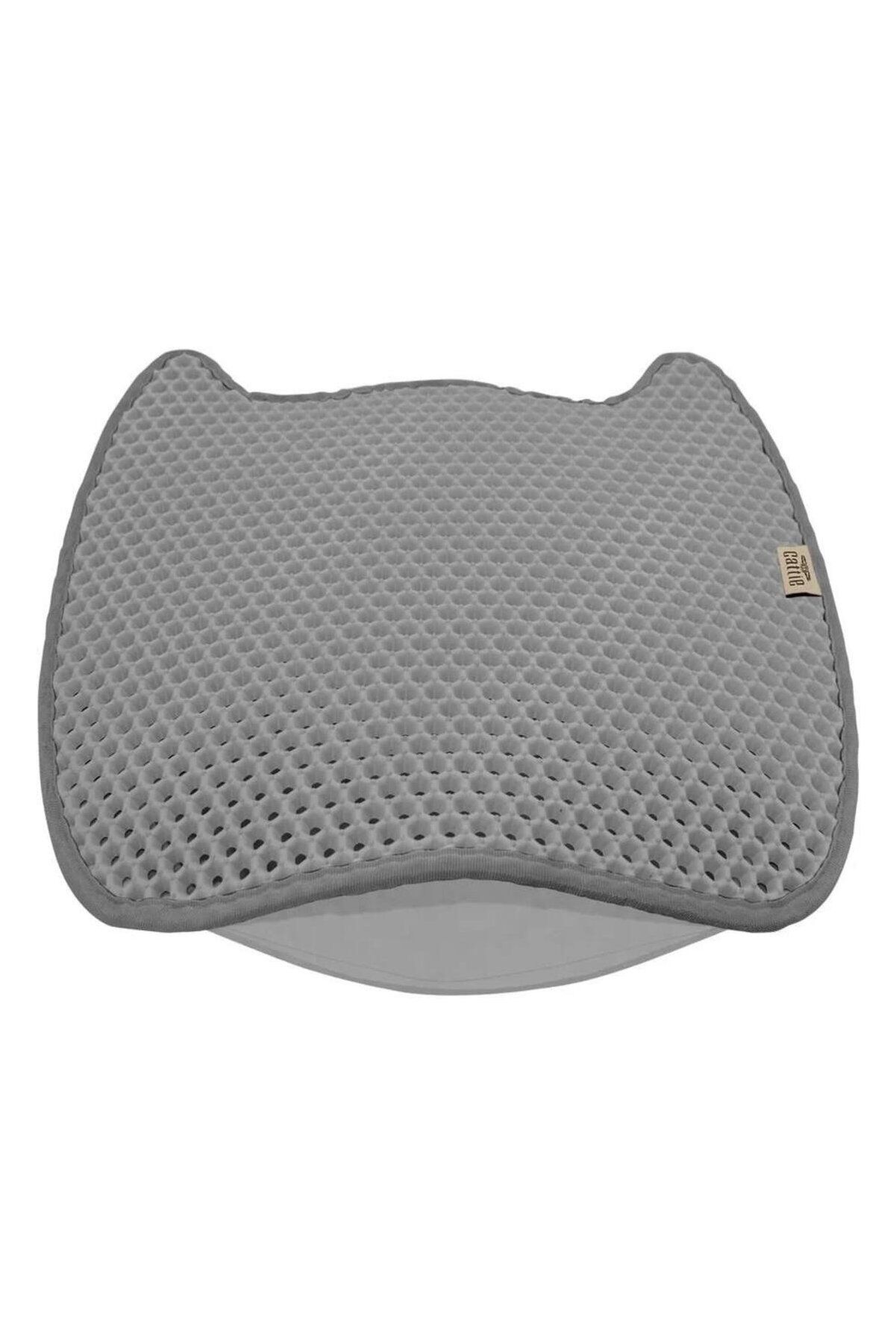 Cattie Taraklı Eva Kedi Kumu Paspası M 50x50 cm - Gri