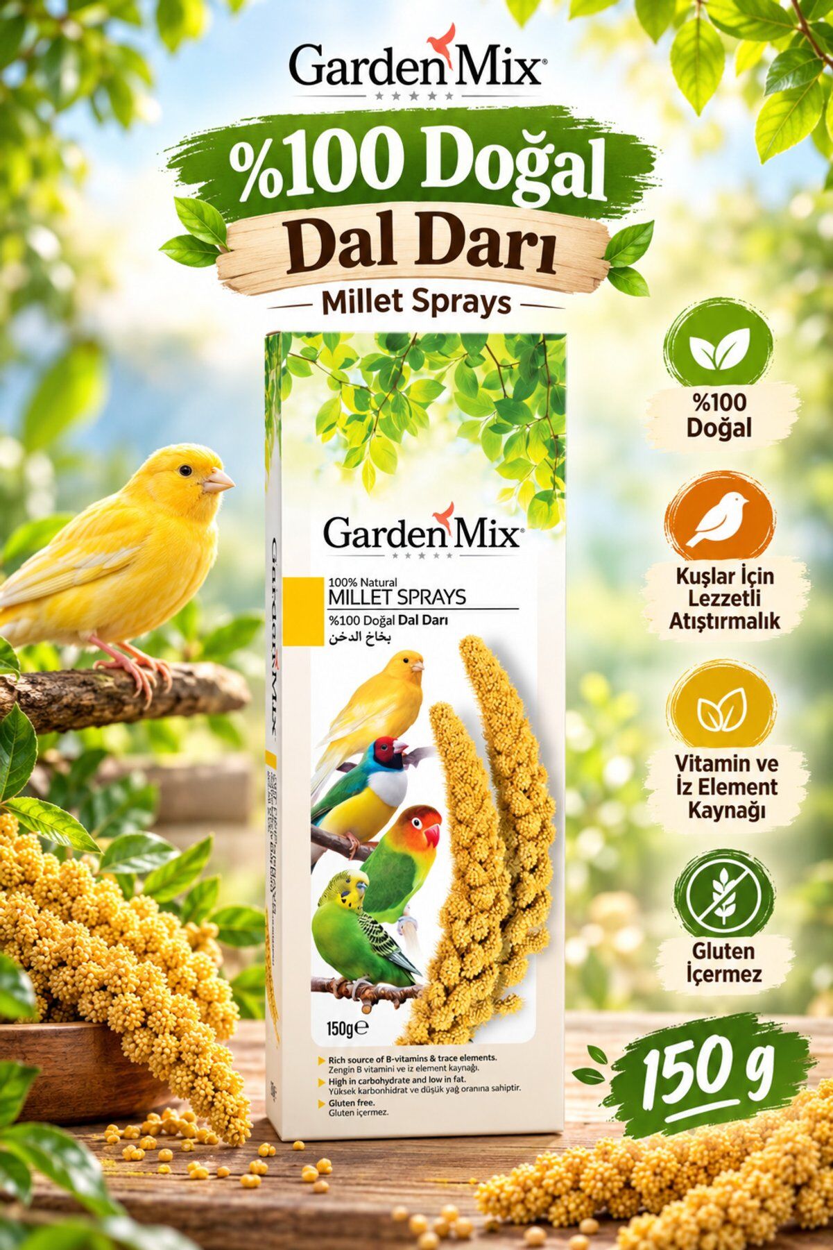 Garden Mix Platin Dal Darı Sarı