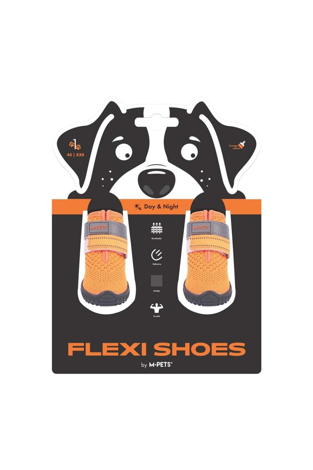 M-Pets Flexi Köpek Ayakkabısı Turuncu - #1 XXS
