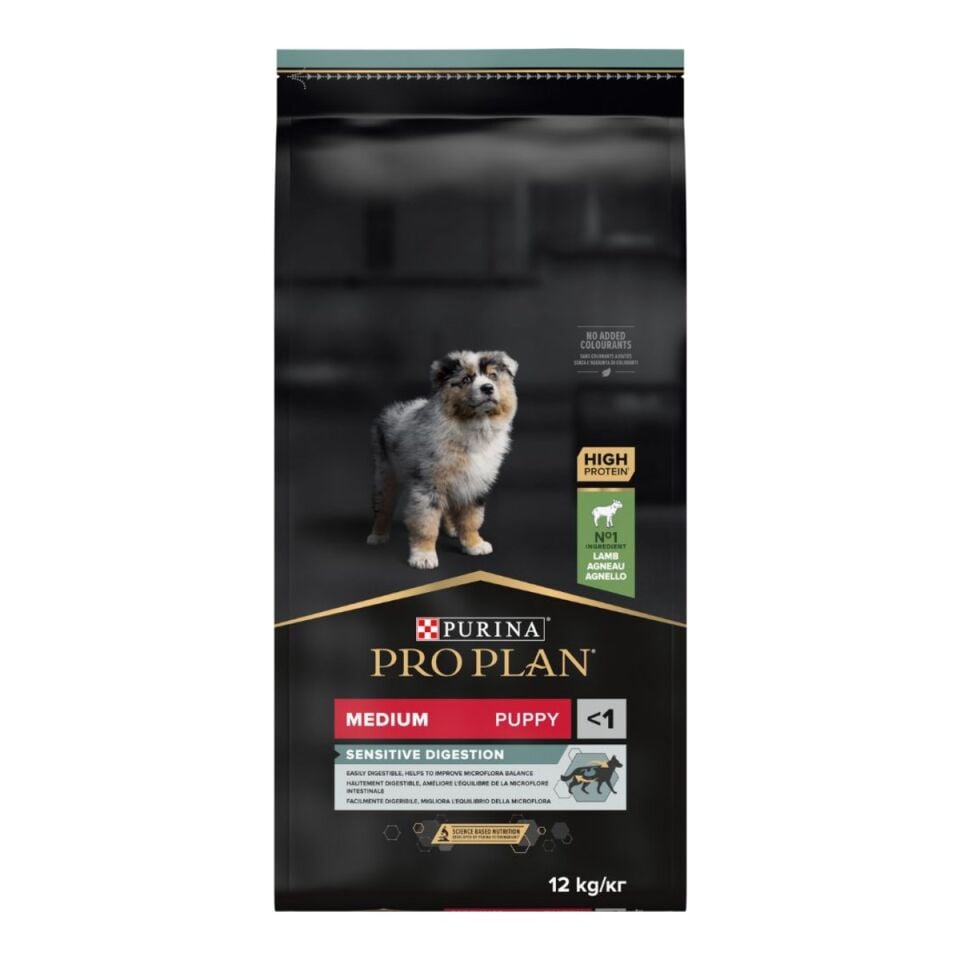 Pro Plan Medium Puppy Sensitive Digestion Kuzulu Yavru Köpek Maması 3 kg ambalajı