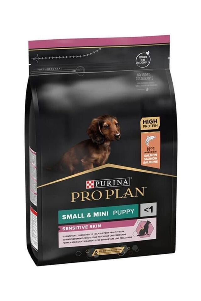 Pro Plan Small & Mini Puppy Sensitive Skin Somonlu Yavru Köpek Maması 3 kg