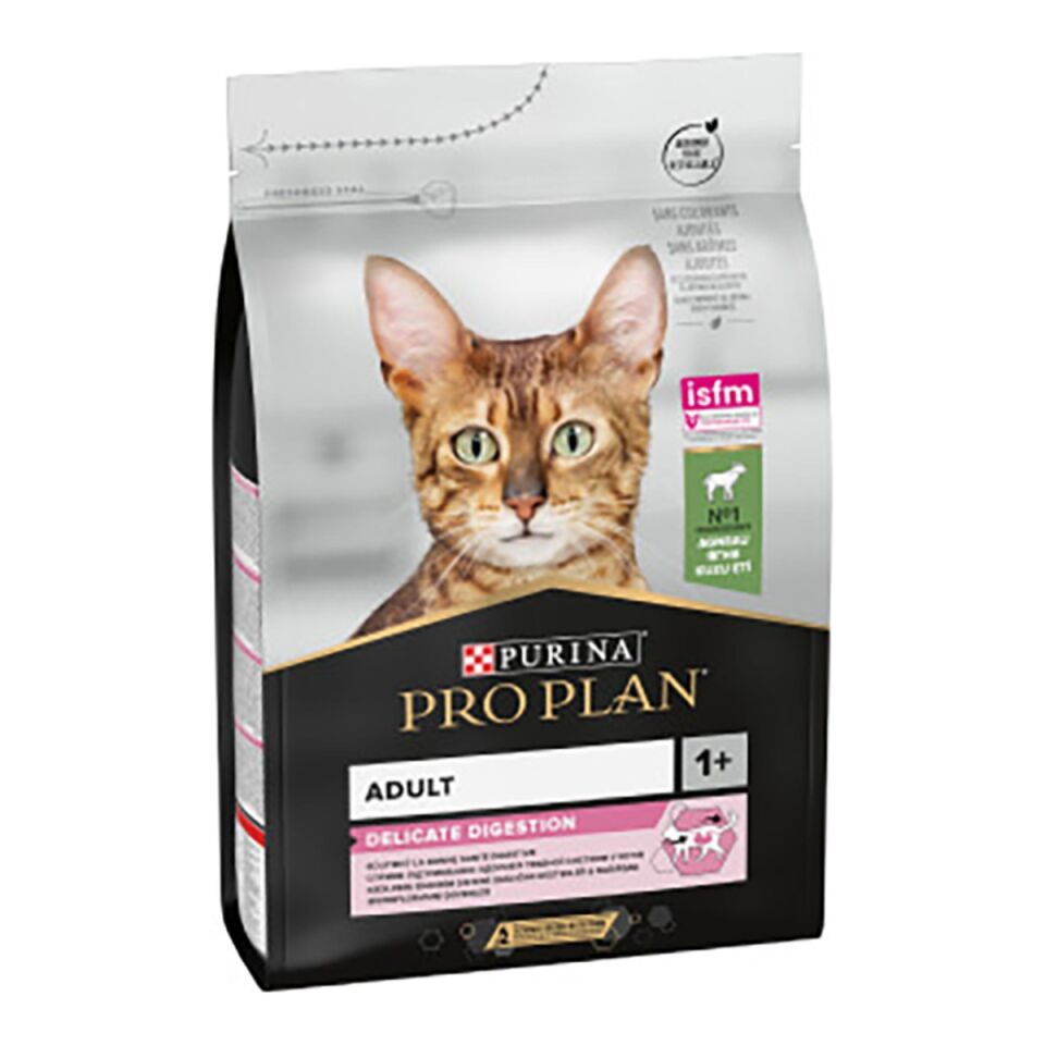 Pro Plan Delicate Digestion Kuzulu Yetişkin Kedi Maması 1,5 kg ambalajı