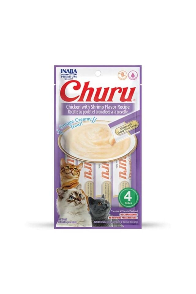 Inaba Churu Krema Kedi Ödül Maması 4 x 14 g