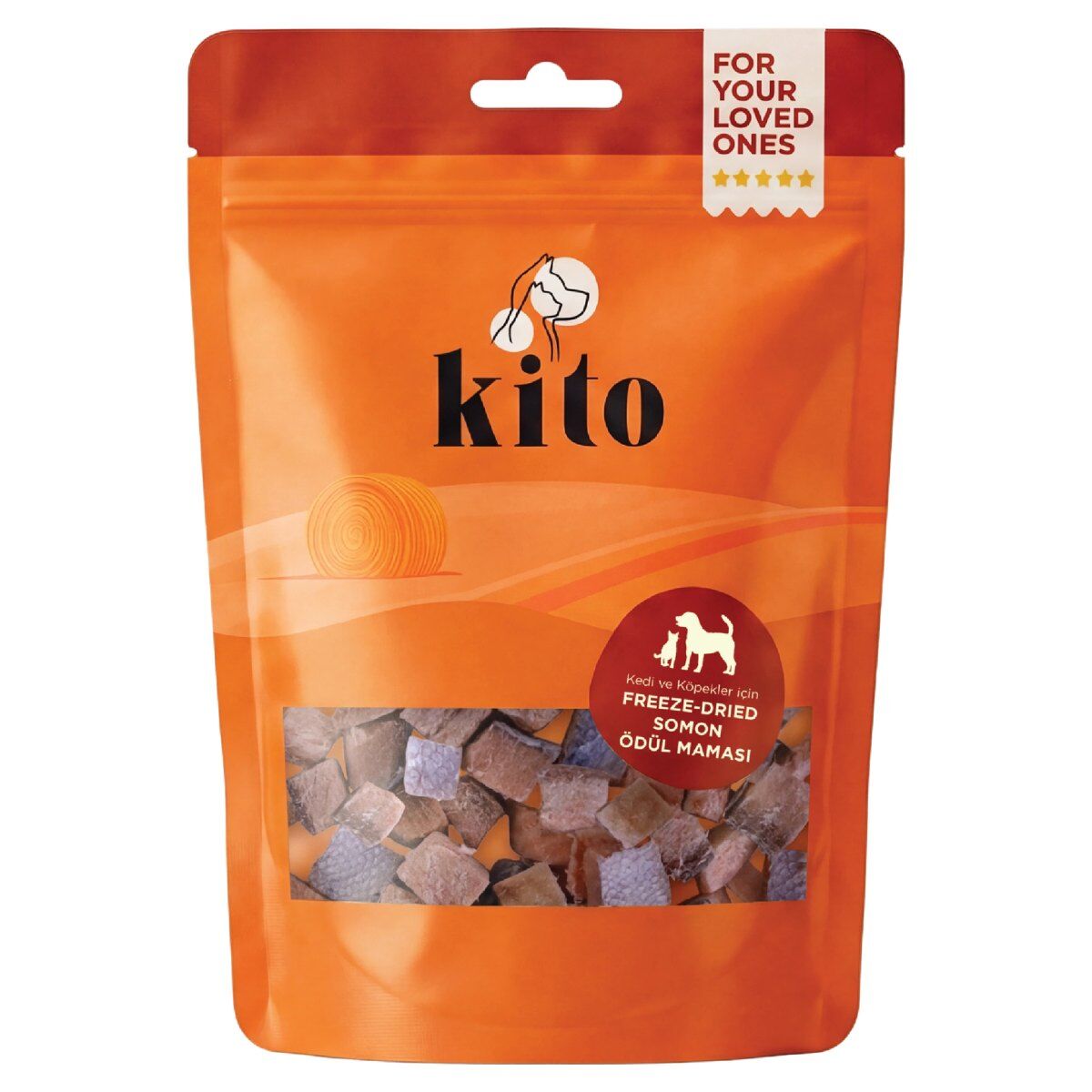 Kito Freeze Dried Kedi ve Köpek Ödül Maması 30 g Somon ürün görseli