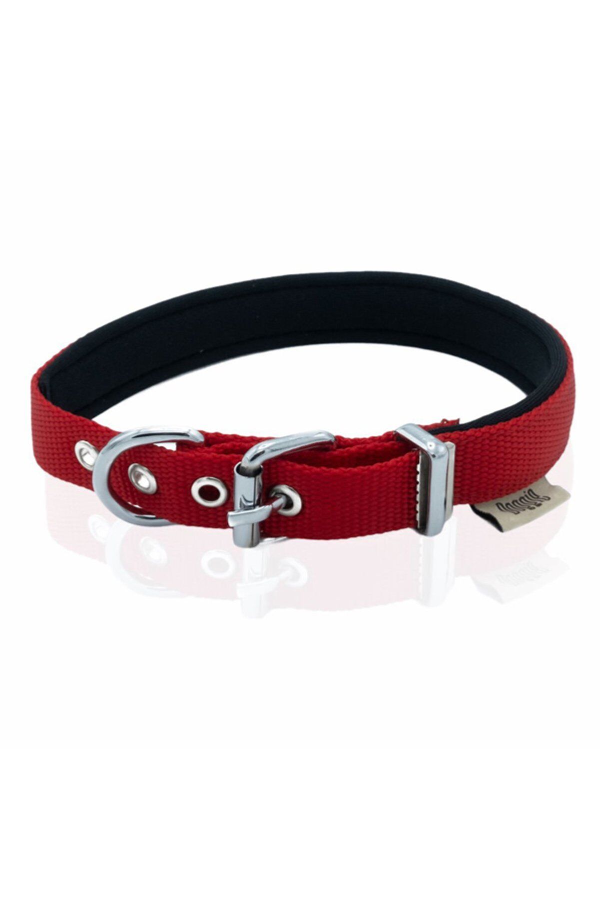 Doggie Dokuma Köpek Boyun Tasması Kırmızı - 2x30-35 cm