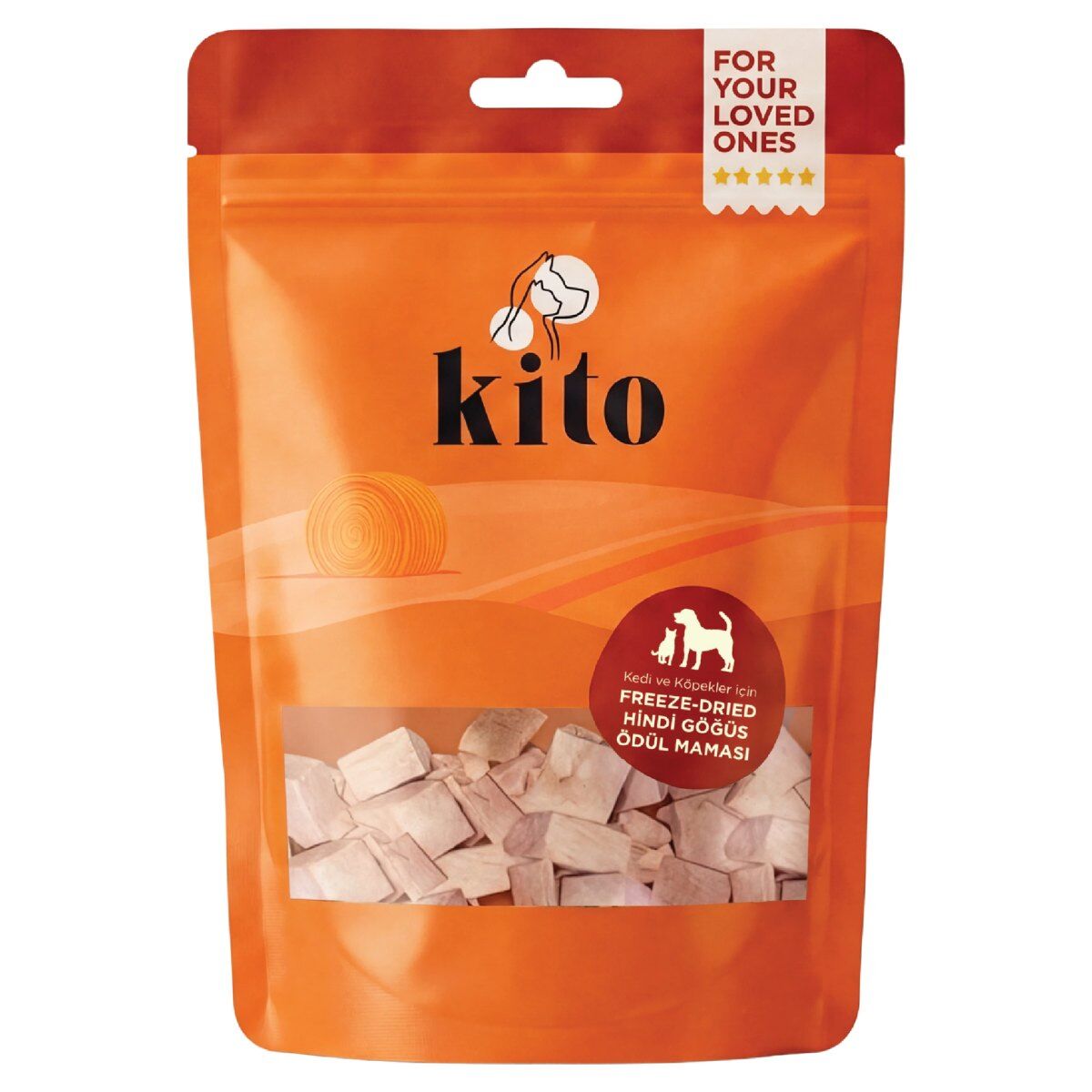 Kito Freeze Dried Kedi ve Köpek Ödül Maması 30 g Hindi Göğüs ürün görseli