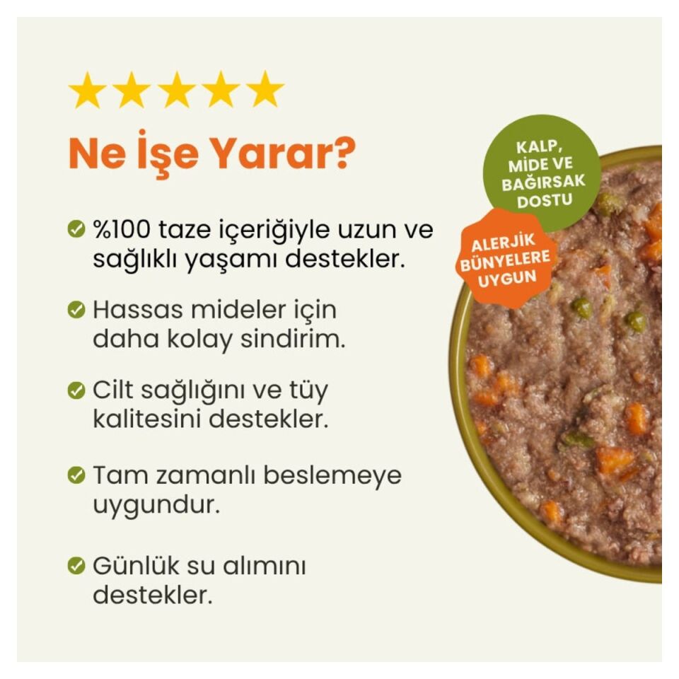 Kito Fresh Taze İçerikli Yaş Köpek Yemeği 250 g Tavuk Etli ürün detay görseli 3