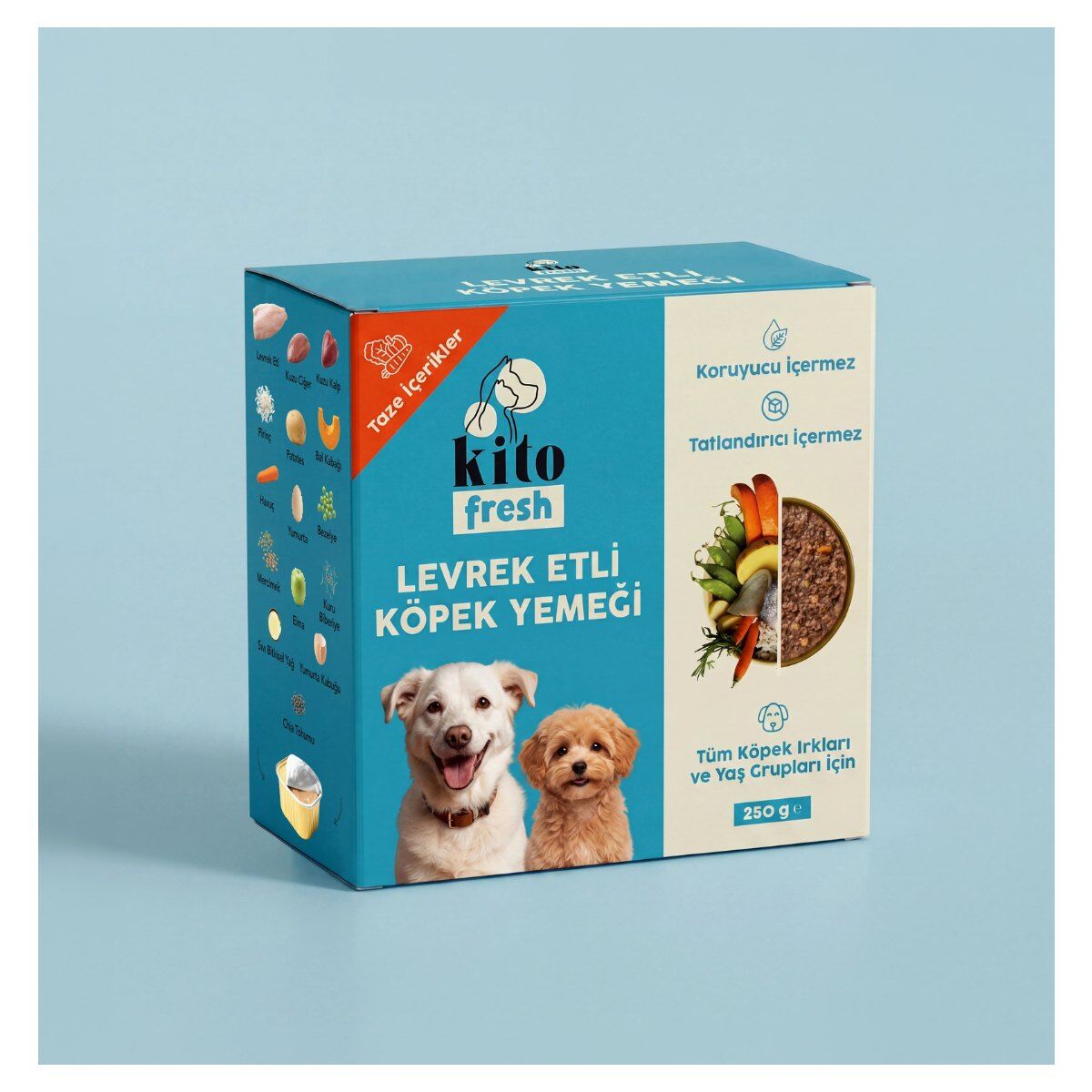 Kito Fresh Taze İçerikli Yaş Köpek Yemeği 250 g Levrek Etli ürün görseli