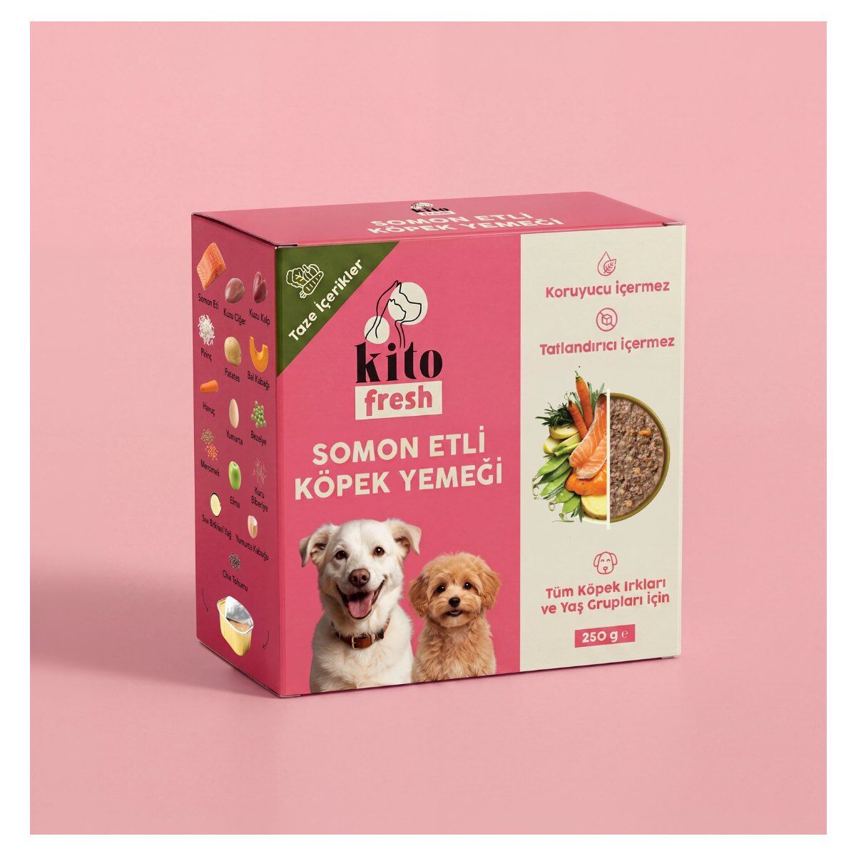 Kito Fresh Taze İçerikli Yaş Köpek Yemeği 250 g Somon Etli ürün görseli