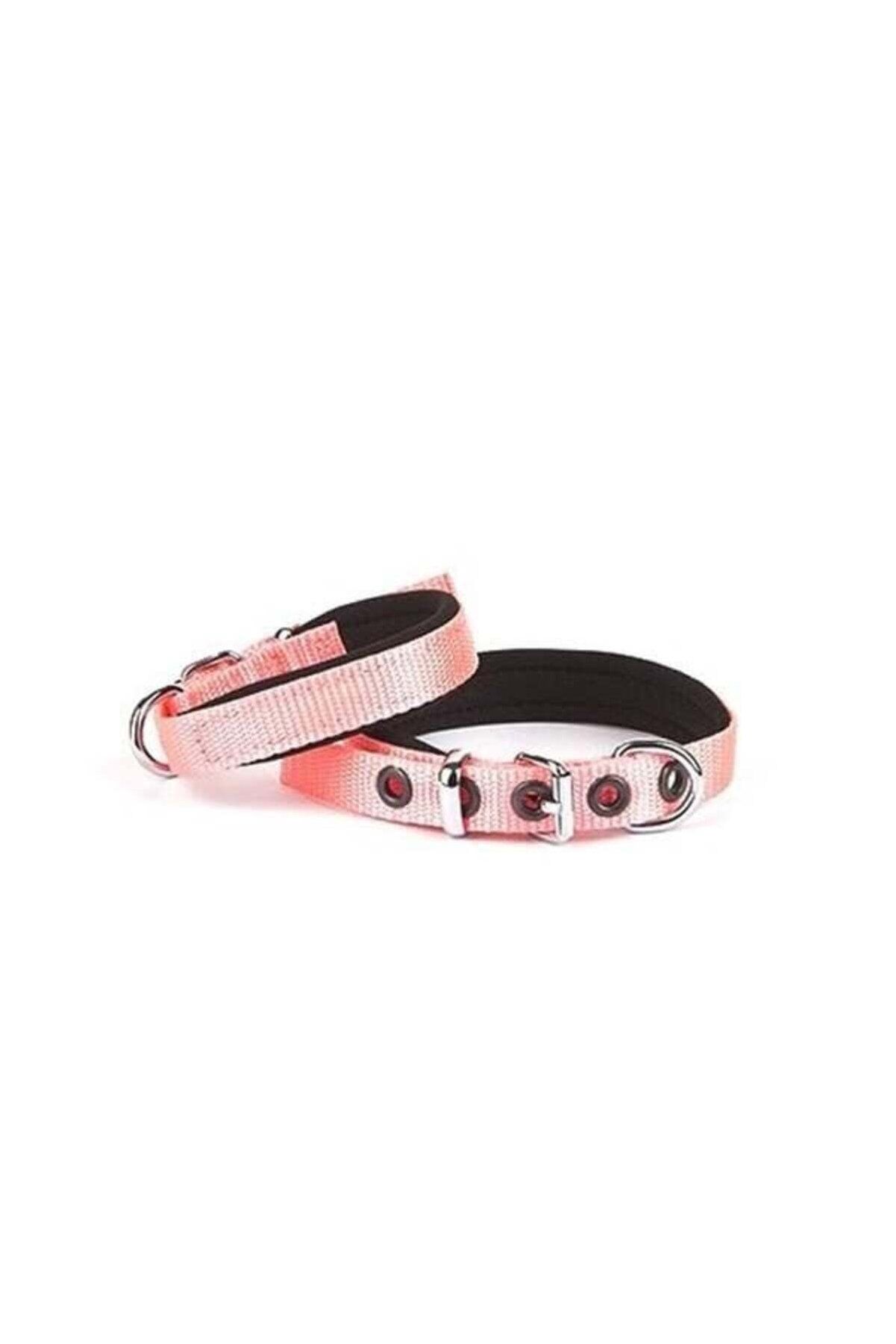 Doggie Dokuma Köpek Boyun Tasması Pembe - 1.5x20-25 cm