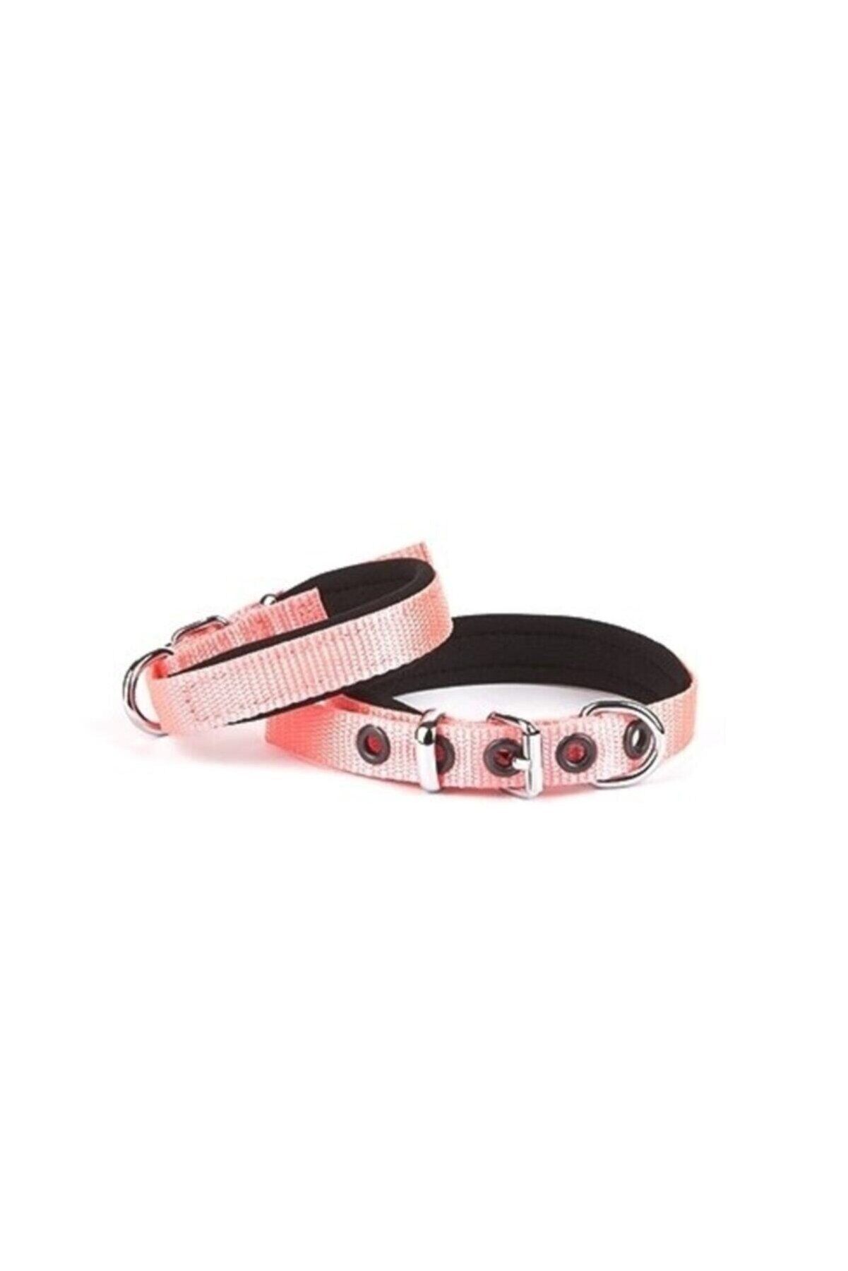Doggie Dokuma Köpek Boyun Tasması Pembe - 1.5x25-30 cm