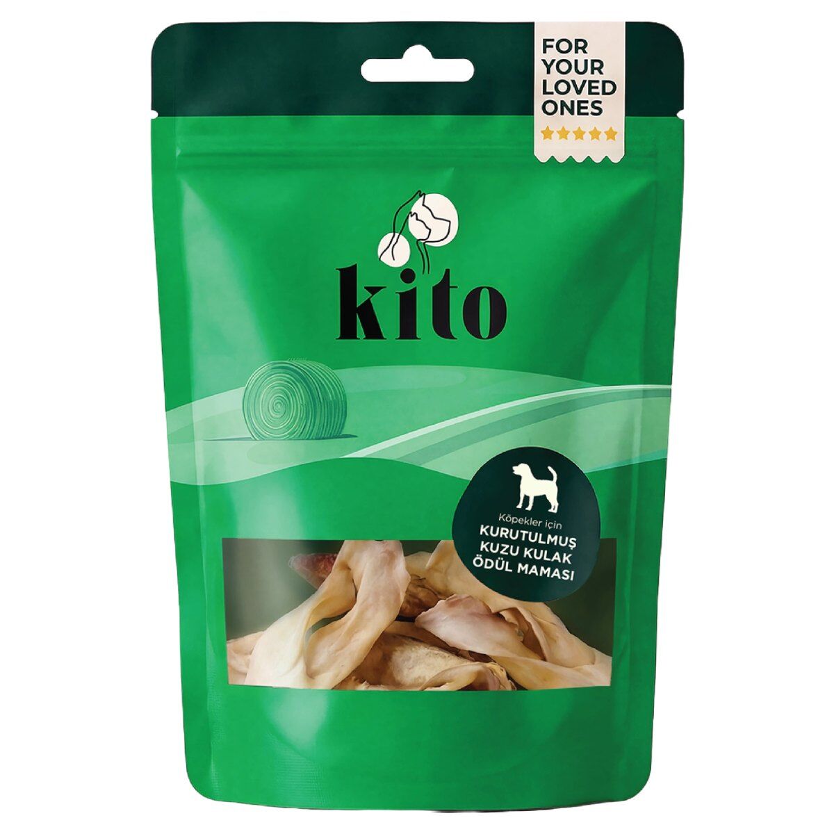 Kito Kurutulmuş Doğal Çiğnemelik Köpek Ödül Maması 100 g Kuzu Kulak ürün görseli