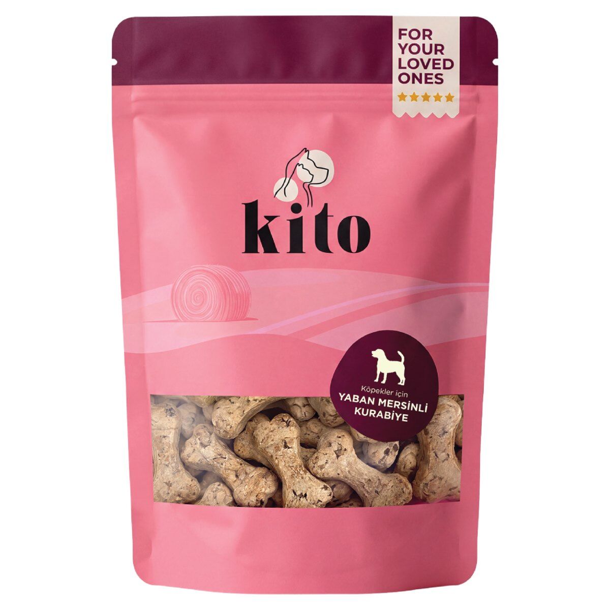 Kito Medium Cookie Köpek Ödül Kurabiyesi 150 g Yaban Mersinli ürün görseli