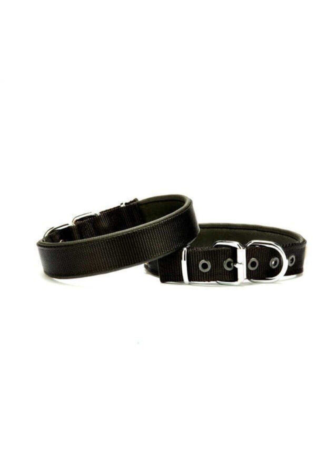 Doggie Dokuma Köpek Boyun Tasması Siyah - 3x47-55 cm