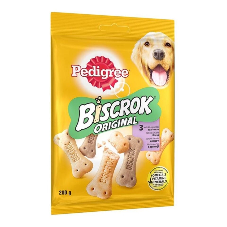 Pedigree Biscrok Multi Mix Köpek Ödül Bisküvisi 200 g ambalajı