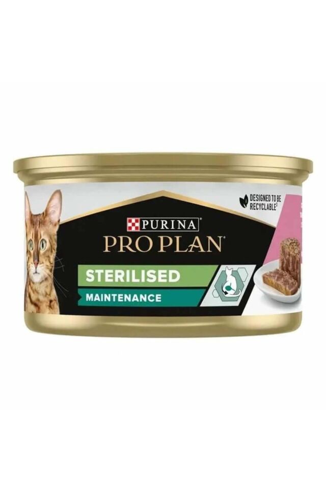 Pro Plan Sterilised Ton ve Somonlu Kısırlaştırılmış Kedi Konservesi 85 g