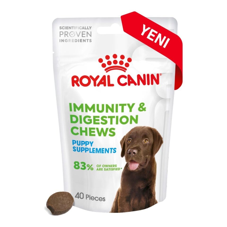 Royal Canin Immunity & Digestion Chews Yavru Köpek Ödül Maması 100 g ambalajı