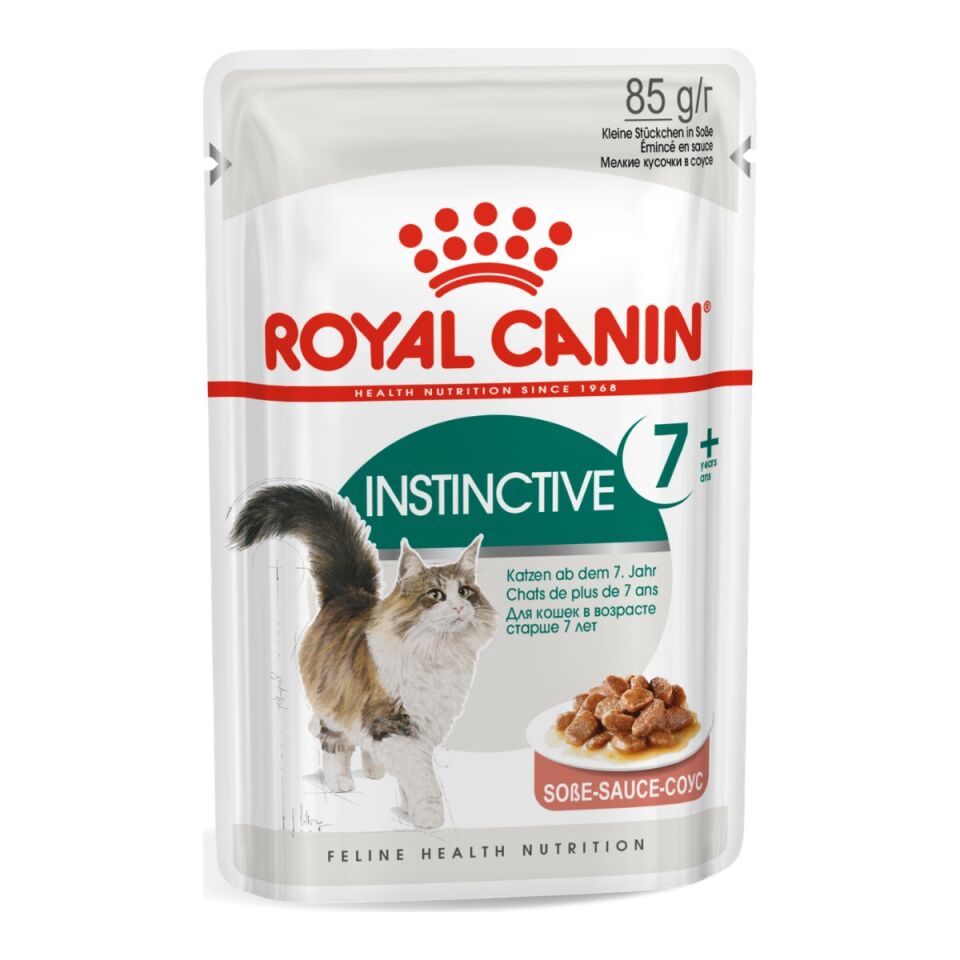Royal Canin Instinctive 7+ Yaşlı Kedi Yaş Maması 85 g ambalajı