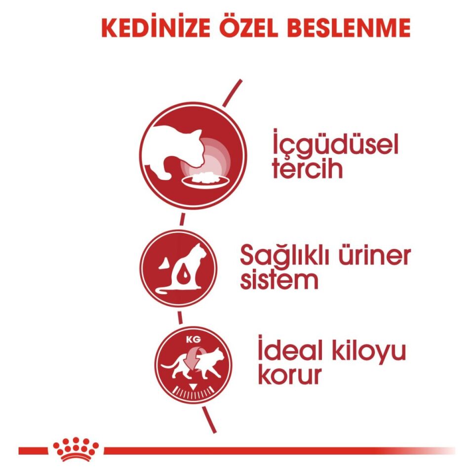 Royal Canin Instinctive Yetişkin Kedi Yaş Maması 85 g Sos İçinde ihtiyaçlara yönelik özellikleri
