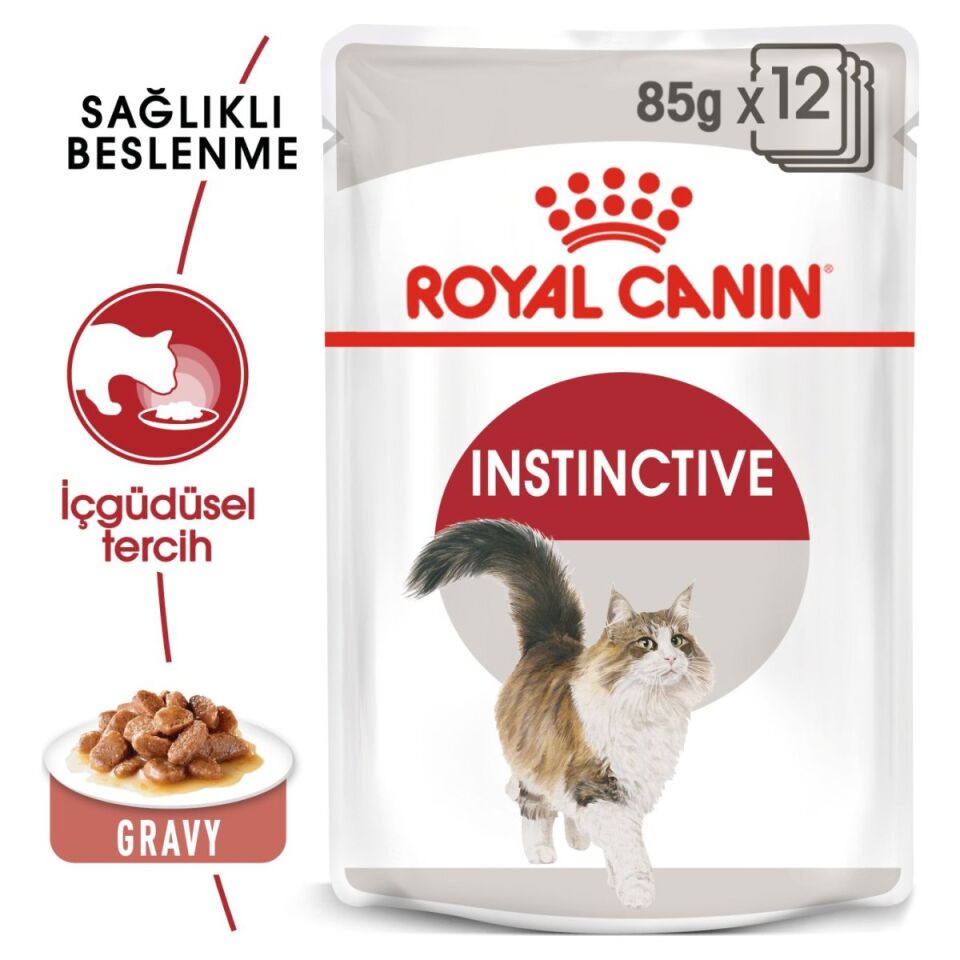 Royal Canin Instinctive Yetişkin Kedi Yaş Maması 85 g Sos İçinde öne çıkan özellikleri