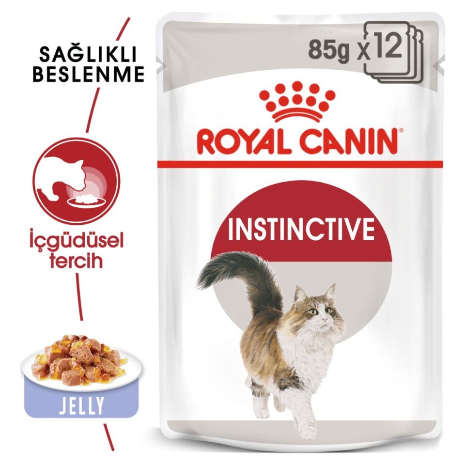 Royal Canin Instinctive Yetişkin Kedi Yaş Maması 85 g Jöle İçinde öne çıkan özellikleri